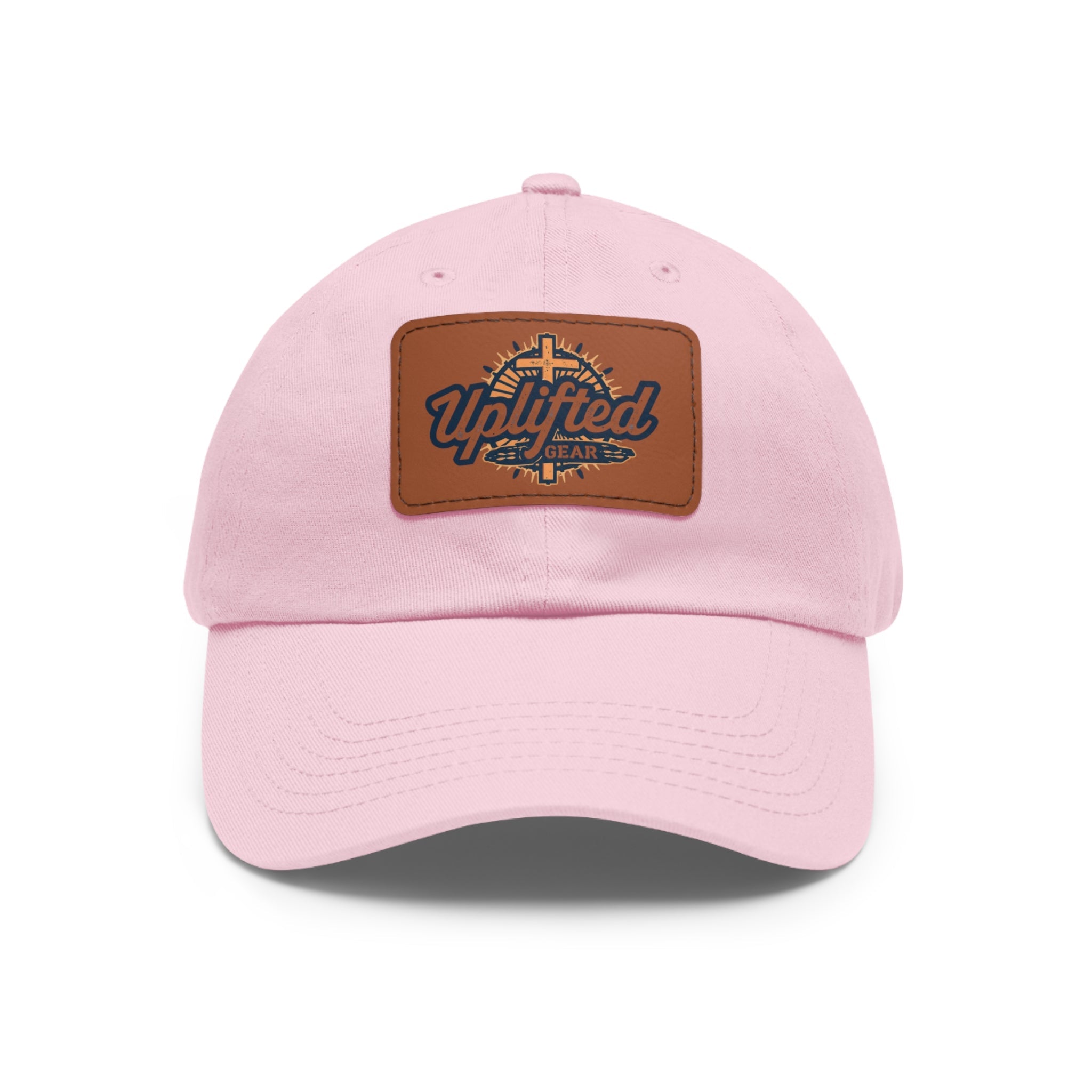 Uplifted Gear Dad Hat Christian Brand Rectangle Printify