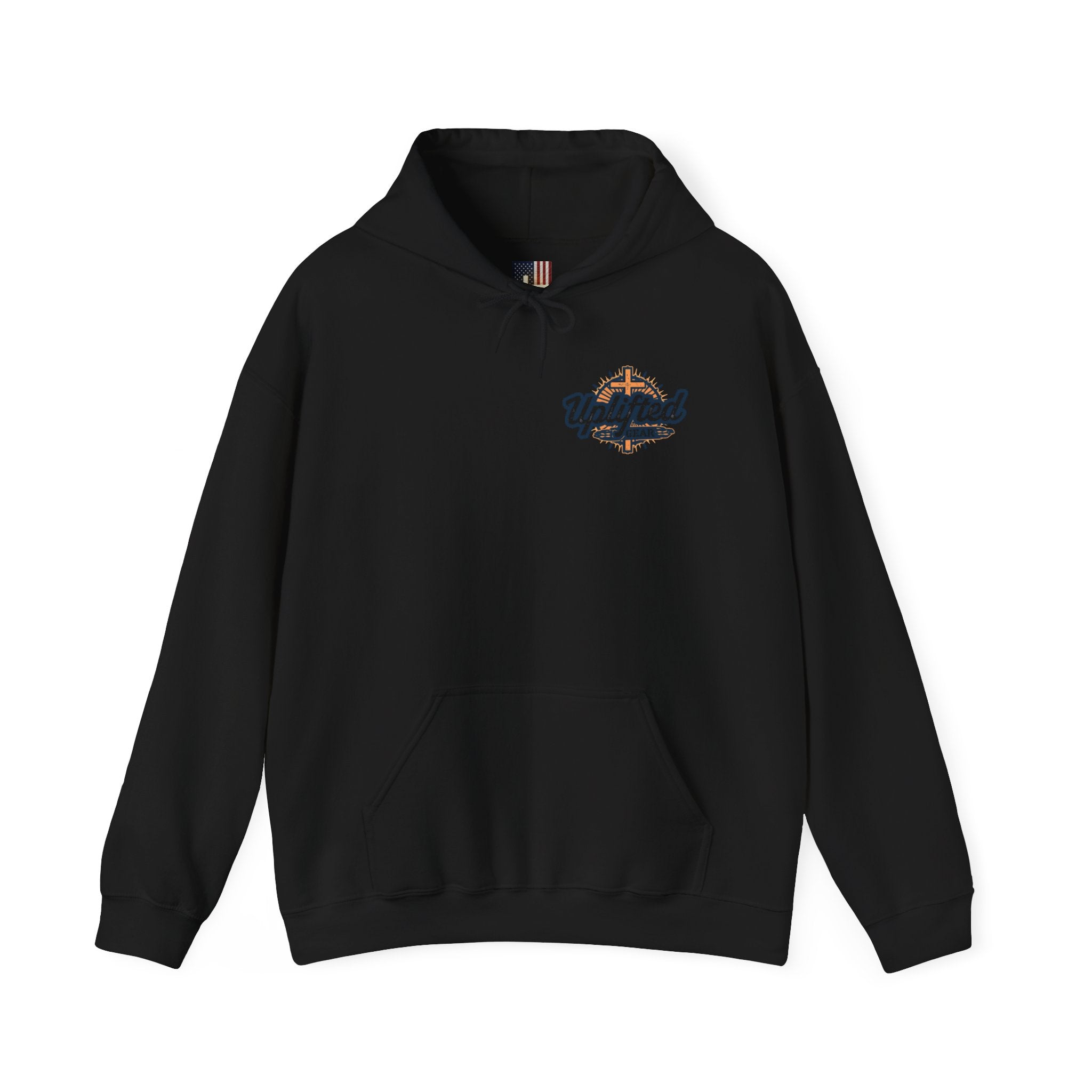 Stand for the Flag Kneel for the Cross Hoodie | Patriotic Eagle Hoodie Printify