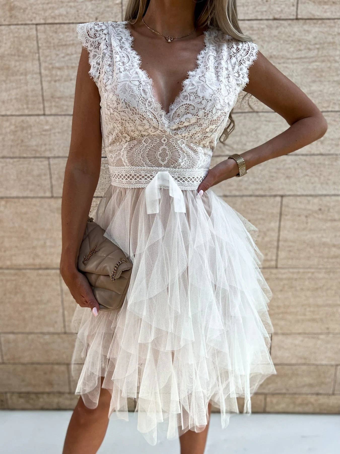 Lace White Party Dress Pretty Little Patriot