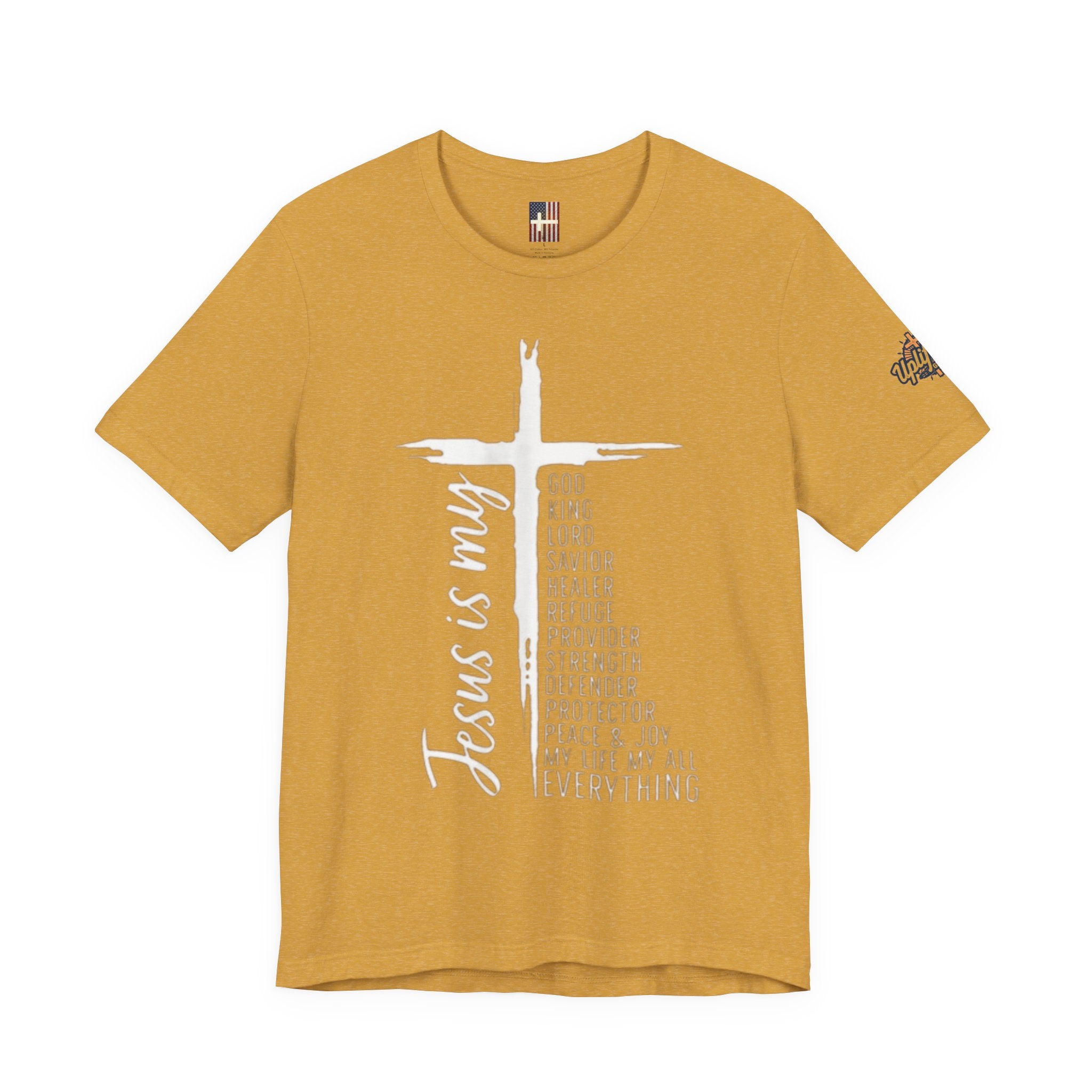 Jesus Is My Everything T-shirt – Cross List God King Lord Savior Christian T-shirt for Total Surrender Faith Printify