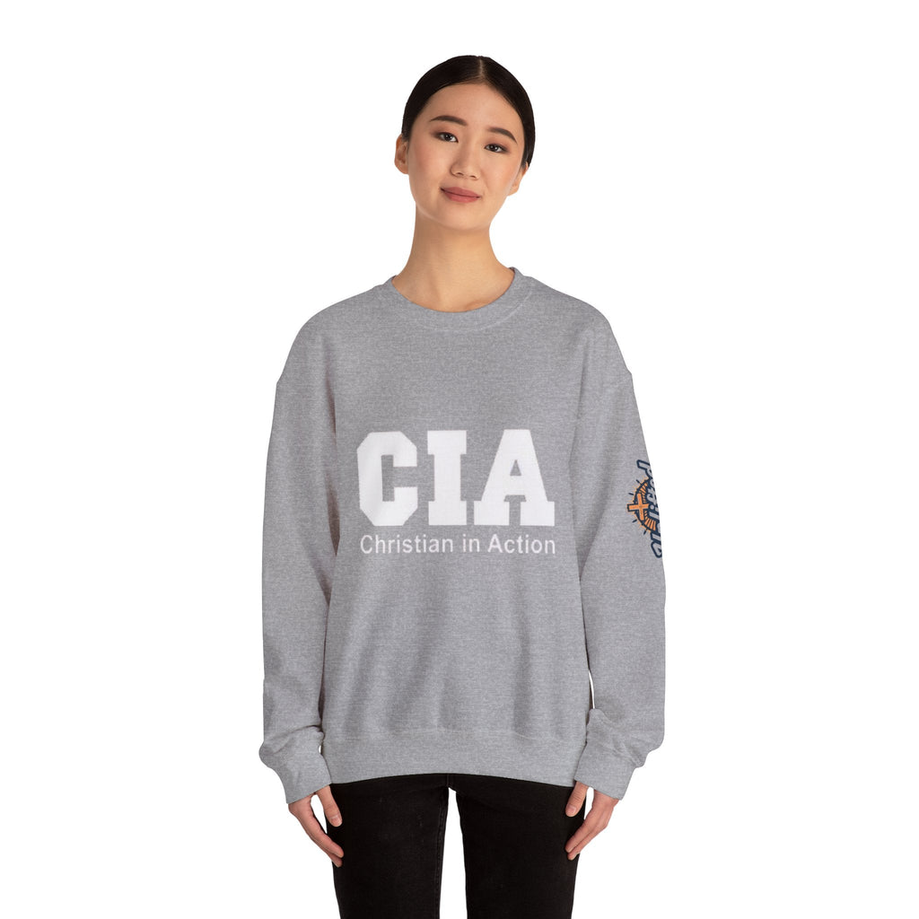 CIA Christian in Action Sweatshirt - Funny Faith Parody Sweatshirt - Mission Ready Apparel Printify
