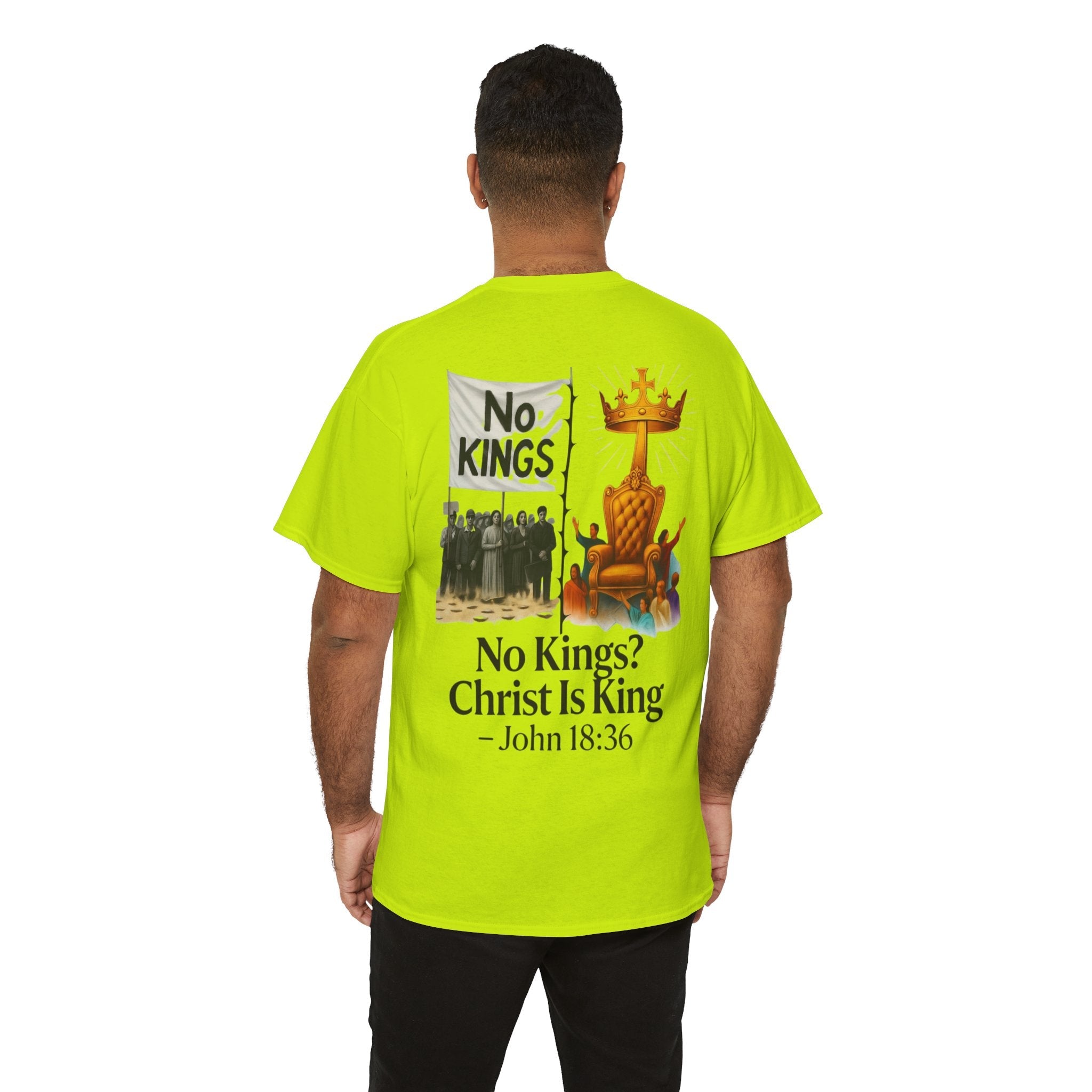 No Kings? Christ is King T-Shirt – Bold Christian Faith Tee for Devoted Believers Printify