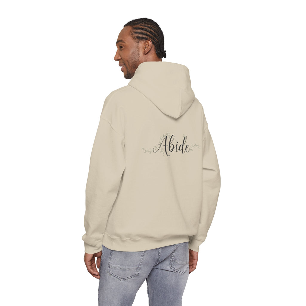 Abide Hoodie – Vine Wrapped John 15:5 Christian Hoodie for Cozy Devotion Printify
