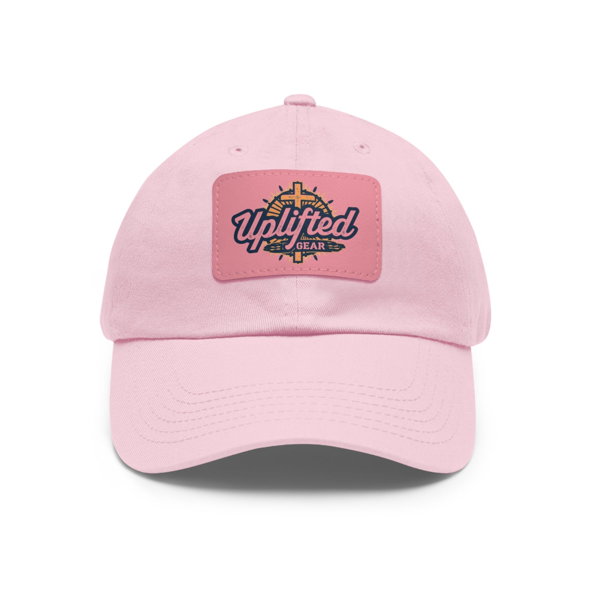 Uplifted Gear Dad Hat Christian Brand Rectangle Printify