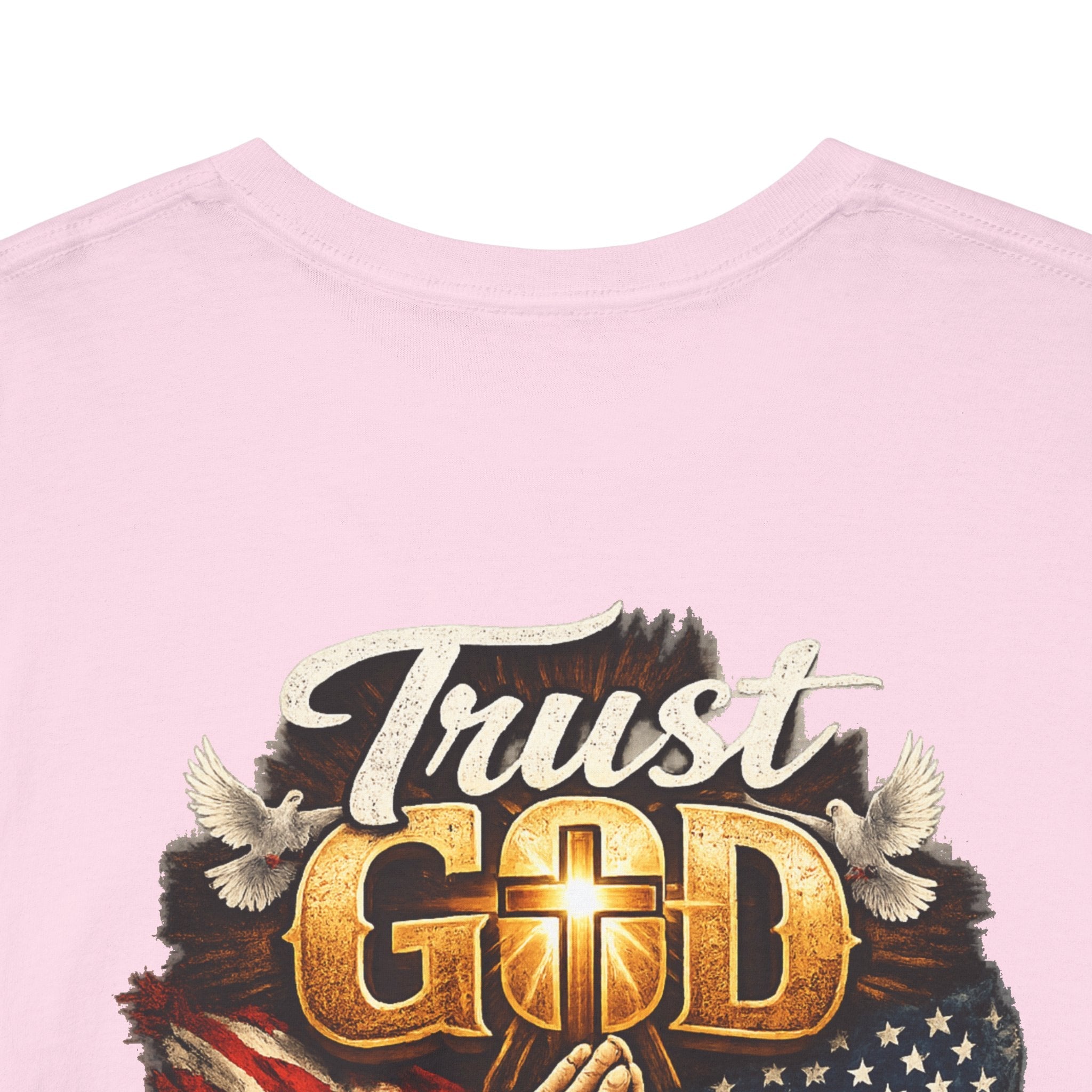 Trust God Not Government T-Shirt — Vintage Patriotic Christian Tee Printify