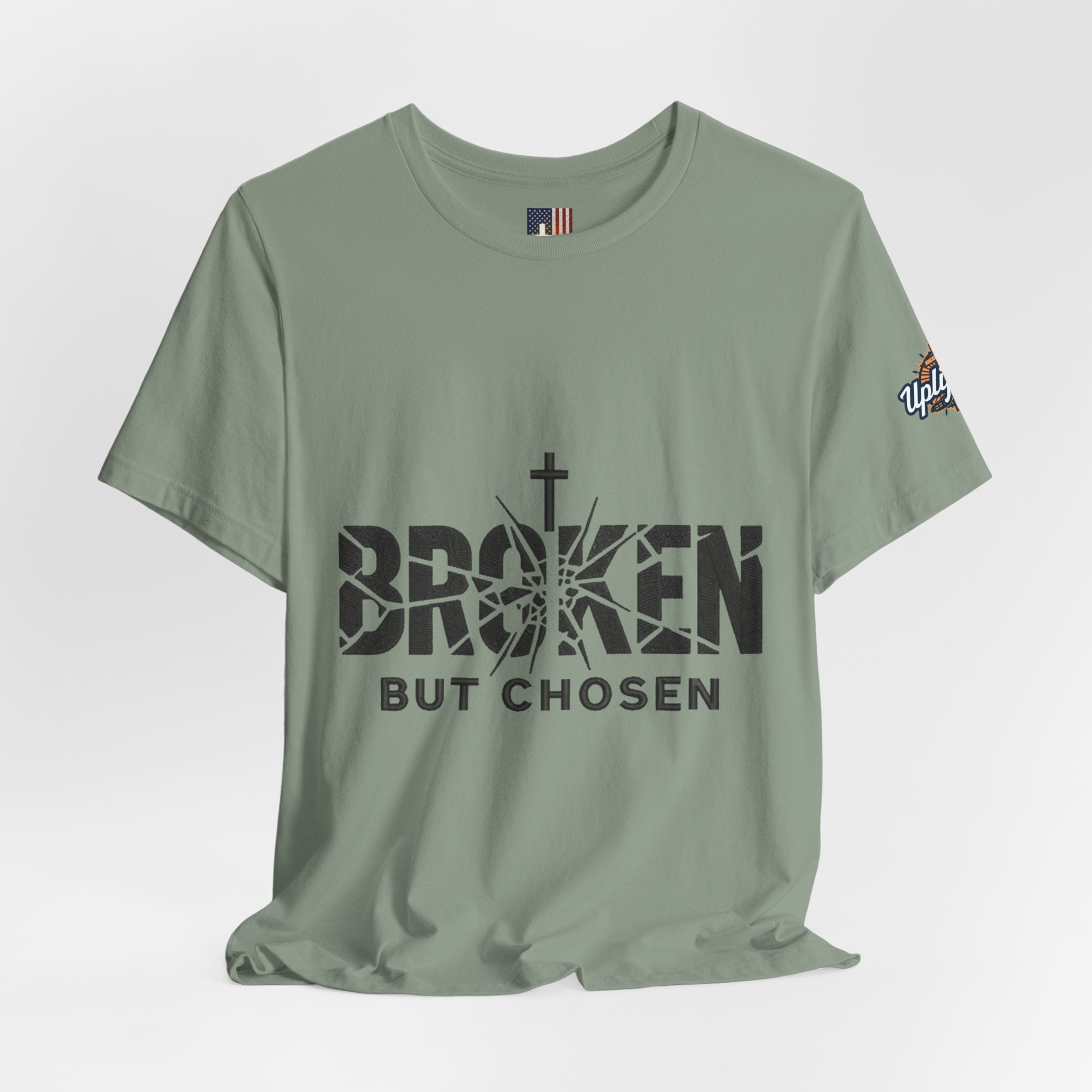Broken But Chosen T-Shirt — Inspirational Faith Graphic Tee Printify