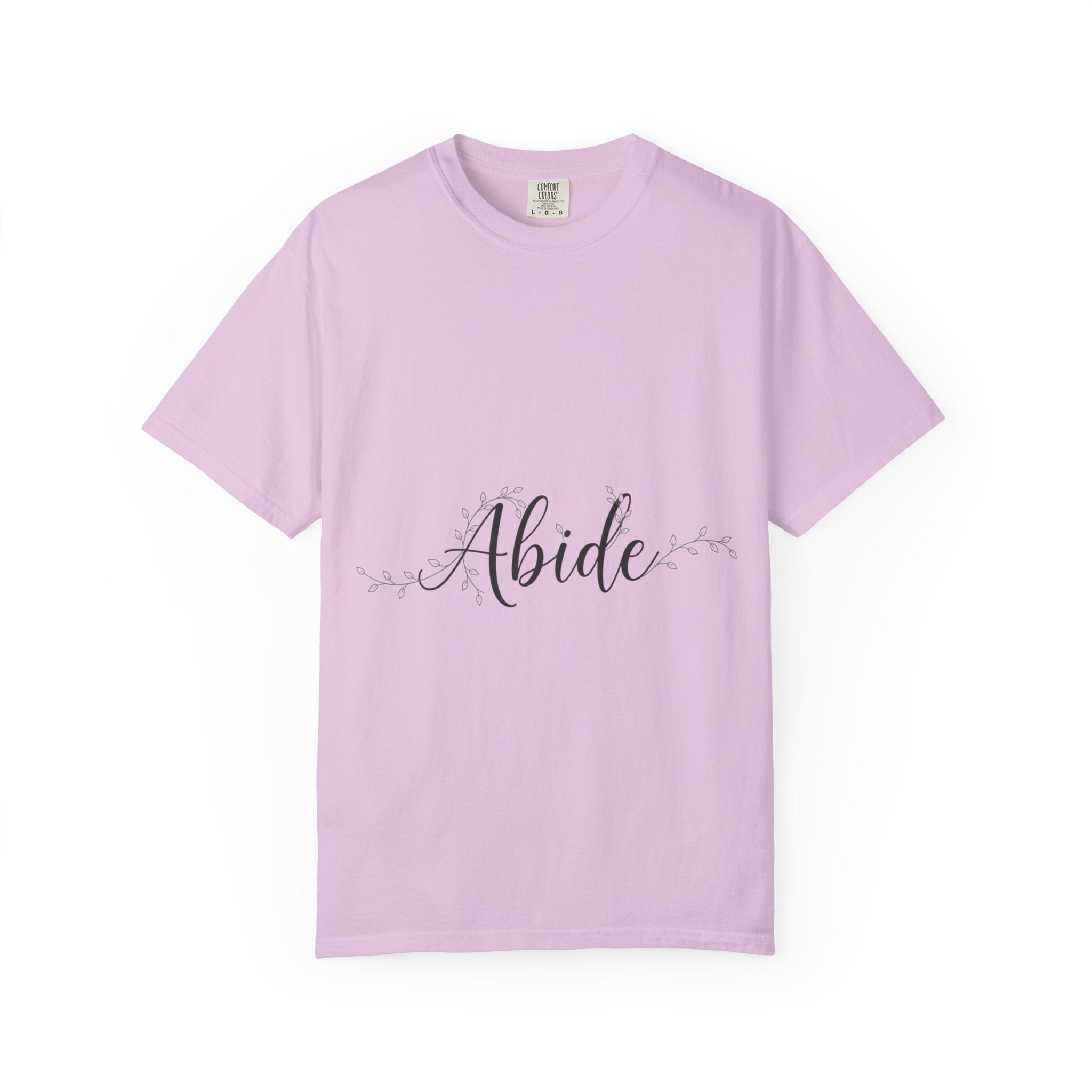 Abide in the Lord T-Shirt – Vine Design Christian Tee for Faithful Hearts Printify