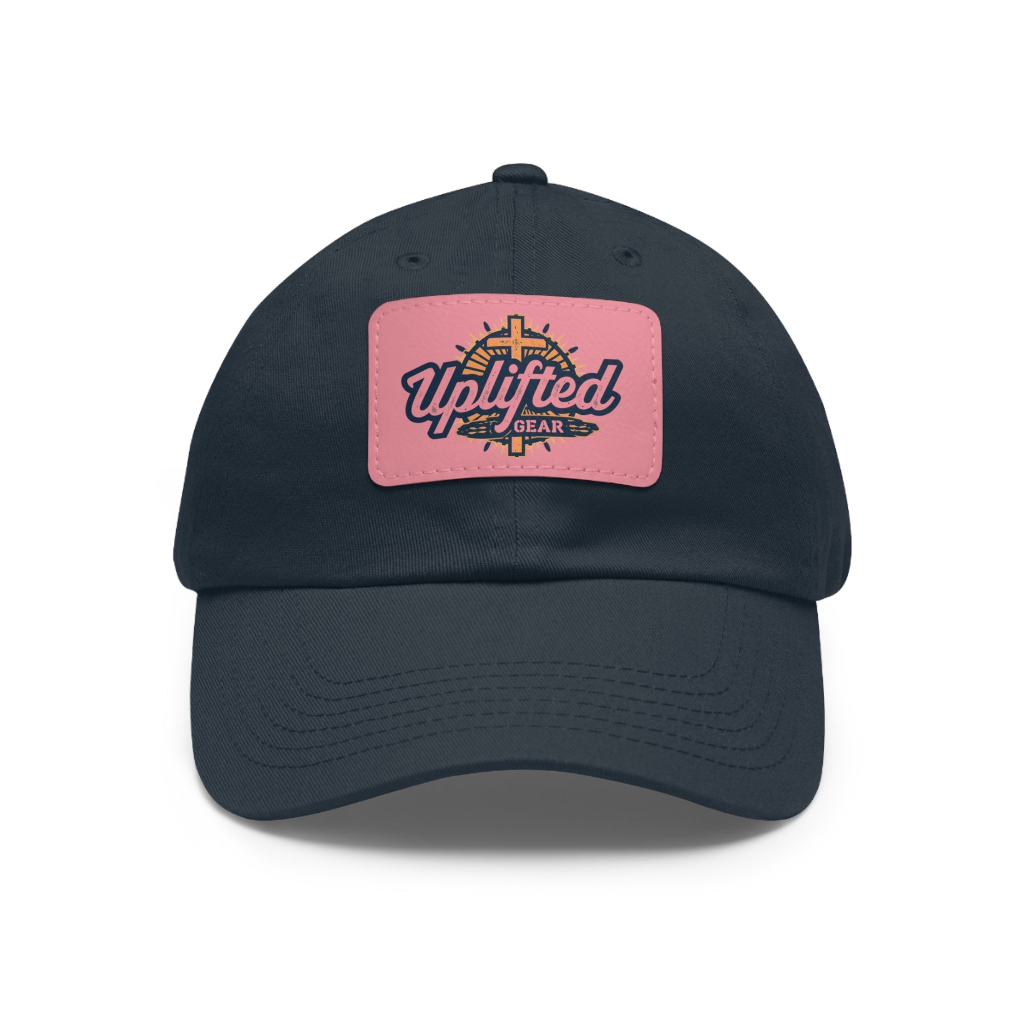 Uplifted Gear Dad Hat Christian Brand Rectangle Printify