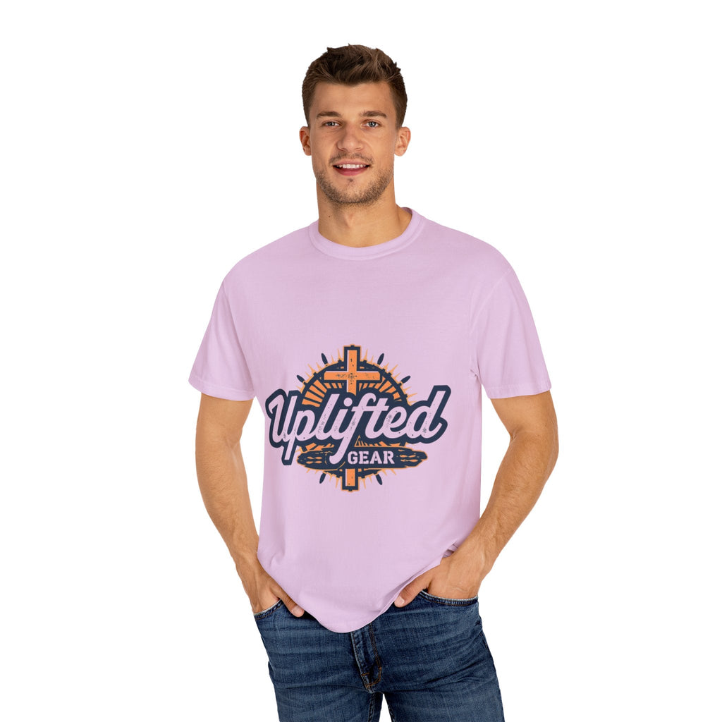 Uplifted Gear Christian T-Shirt – Bold Logo Faith Tee for Inspired Living Printify