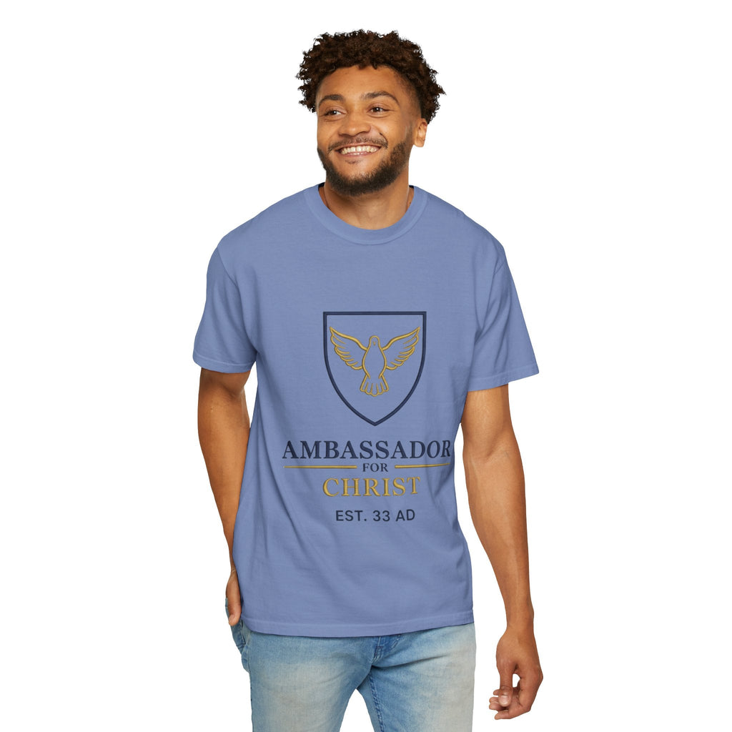 Ambassador for Christ T-Shirt – Established 33 AD Christian Tee for Bold Faith Printify
