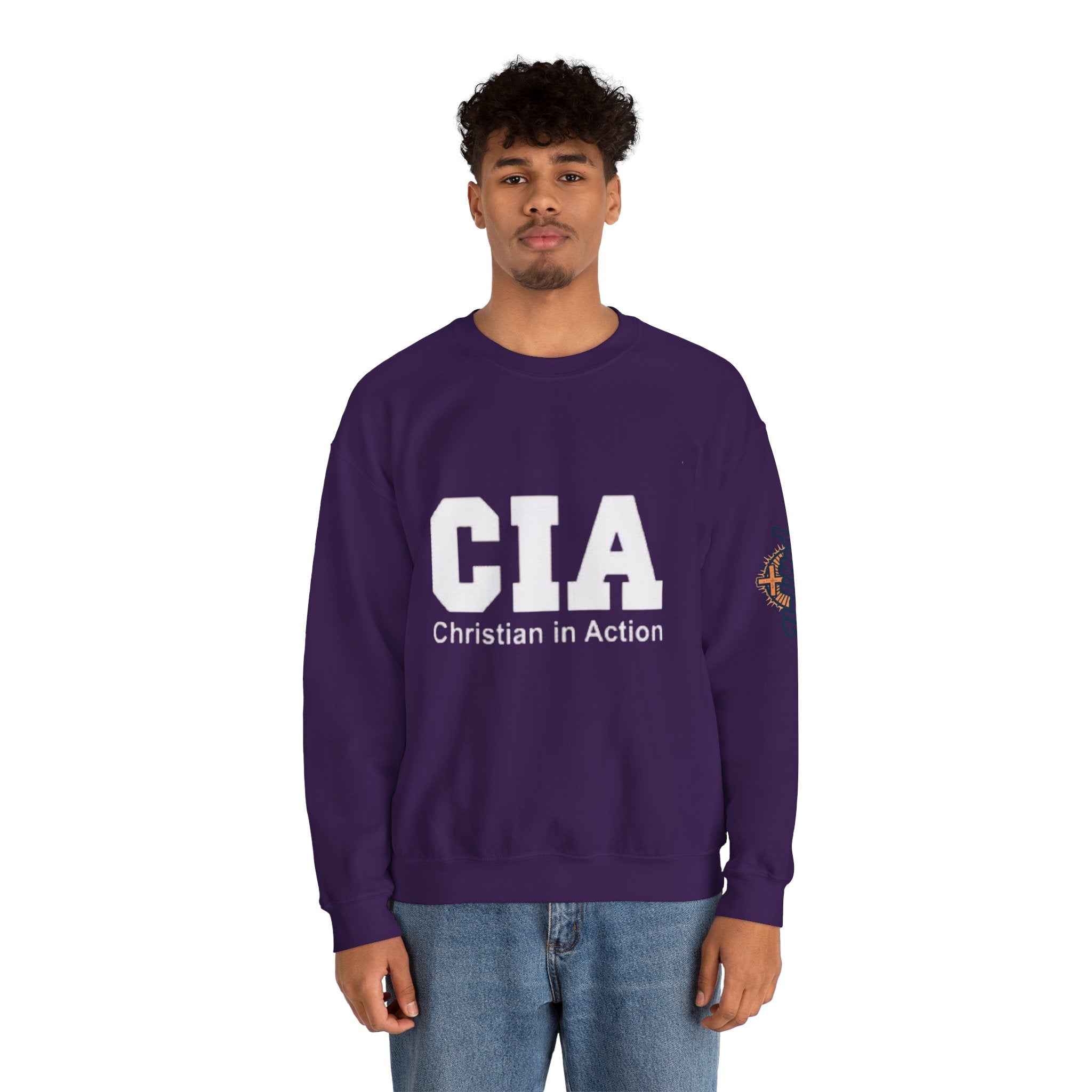 CIA Christian in Action Sweatshirt - Funny Faith Parody Sweatshirt - Mission Ready Apparel Printify