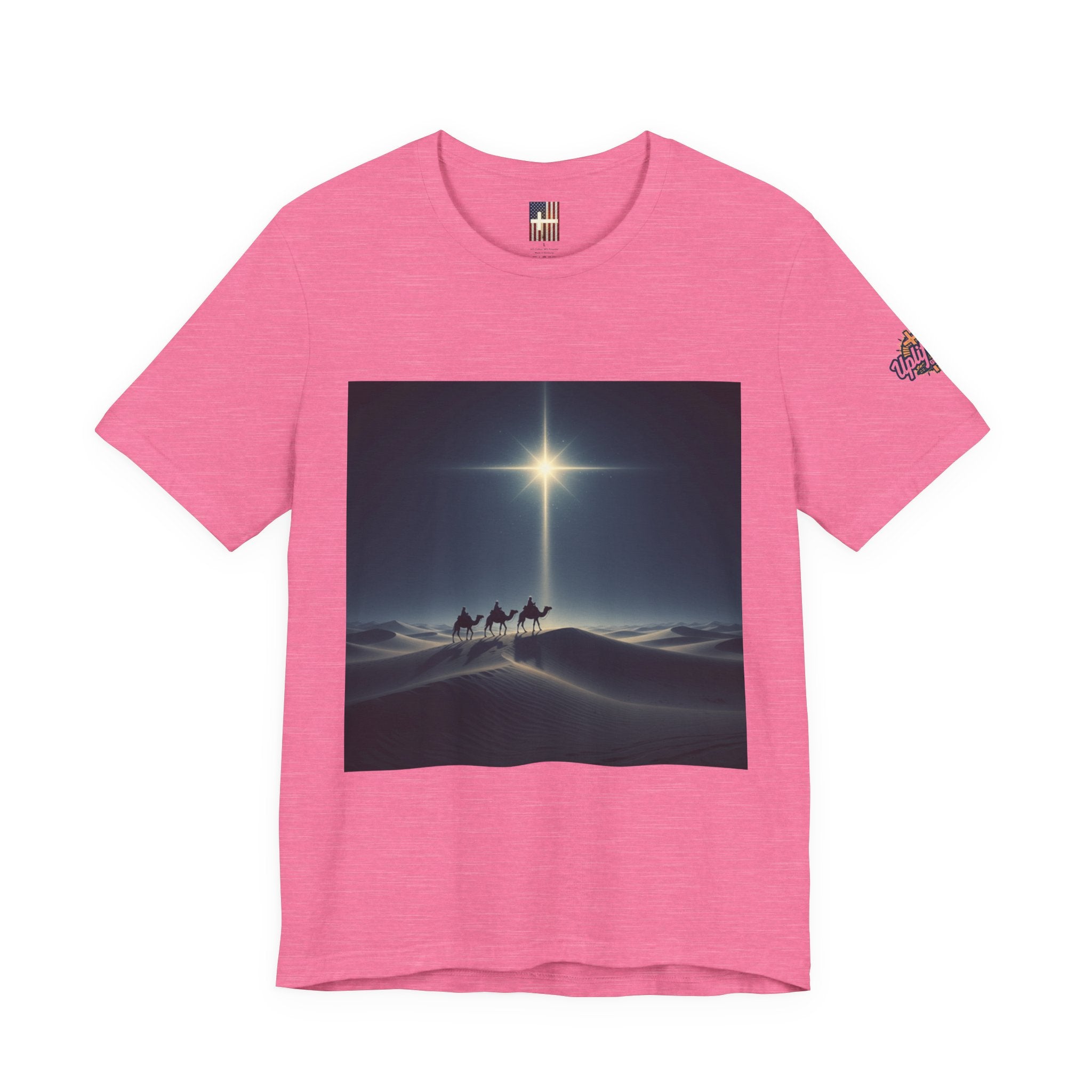 3 Wise Men T-shirt – Magi Camels Nativity Journey Christian Christmas T-shirt for Epiphany Faith & Holy Night Printify