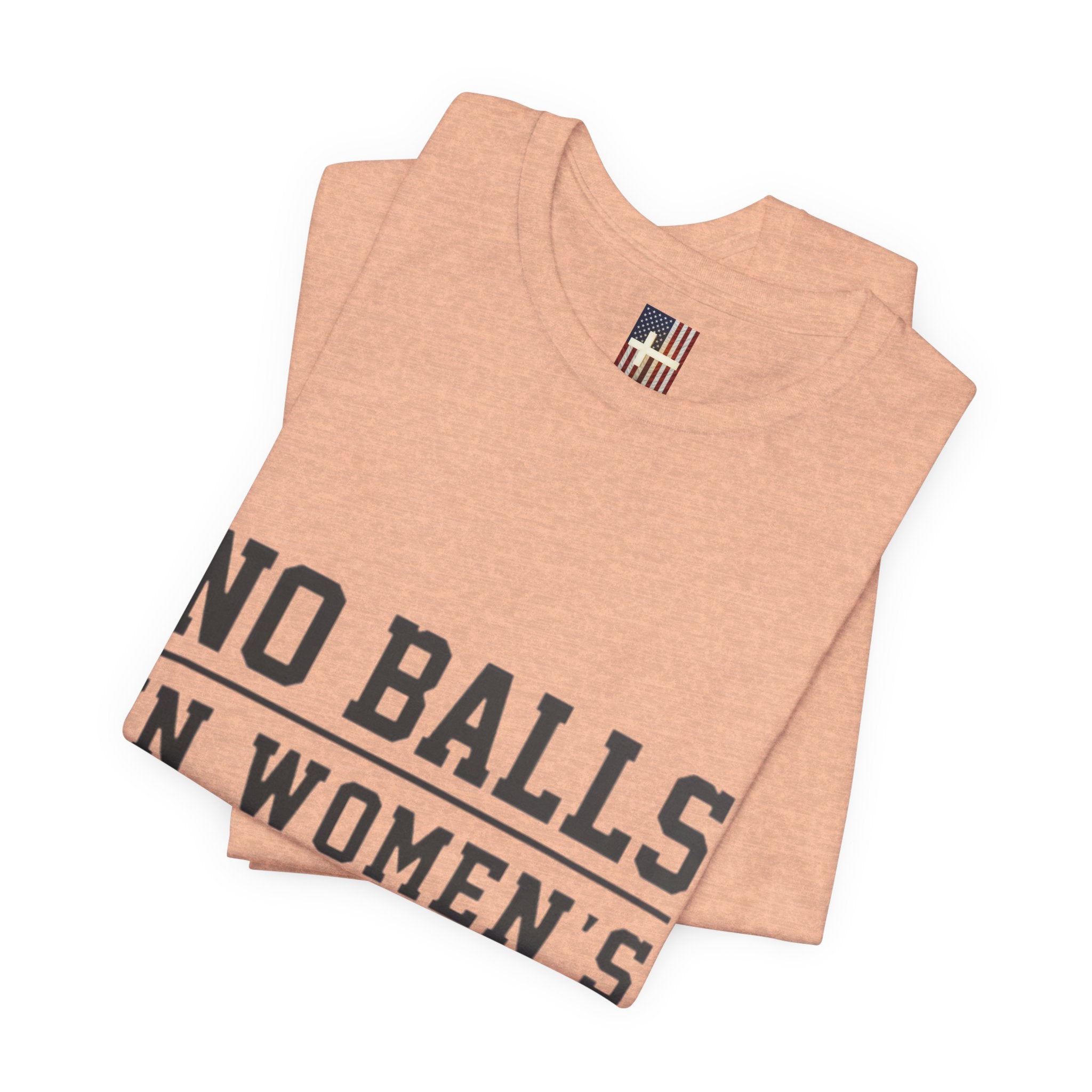 No Balls in Women's Stalls Statement T-Shirt Printify