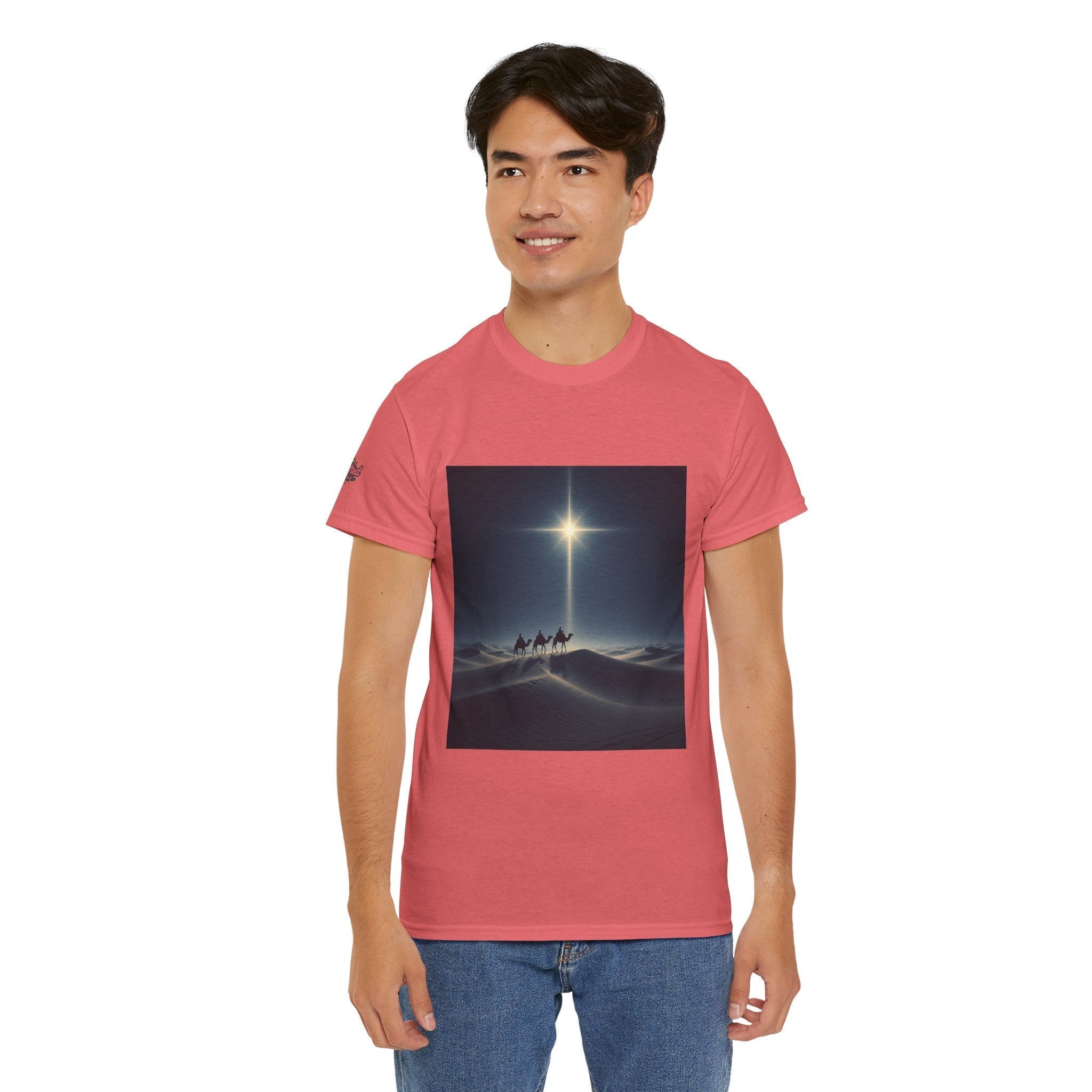 3 Wise Men T-shirt – Magi Camels Nativity Journey Christian Christmas T-shirt for Epiphany Faith & Holy Night Printify