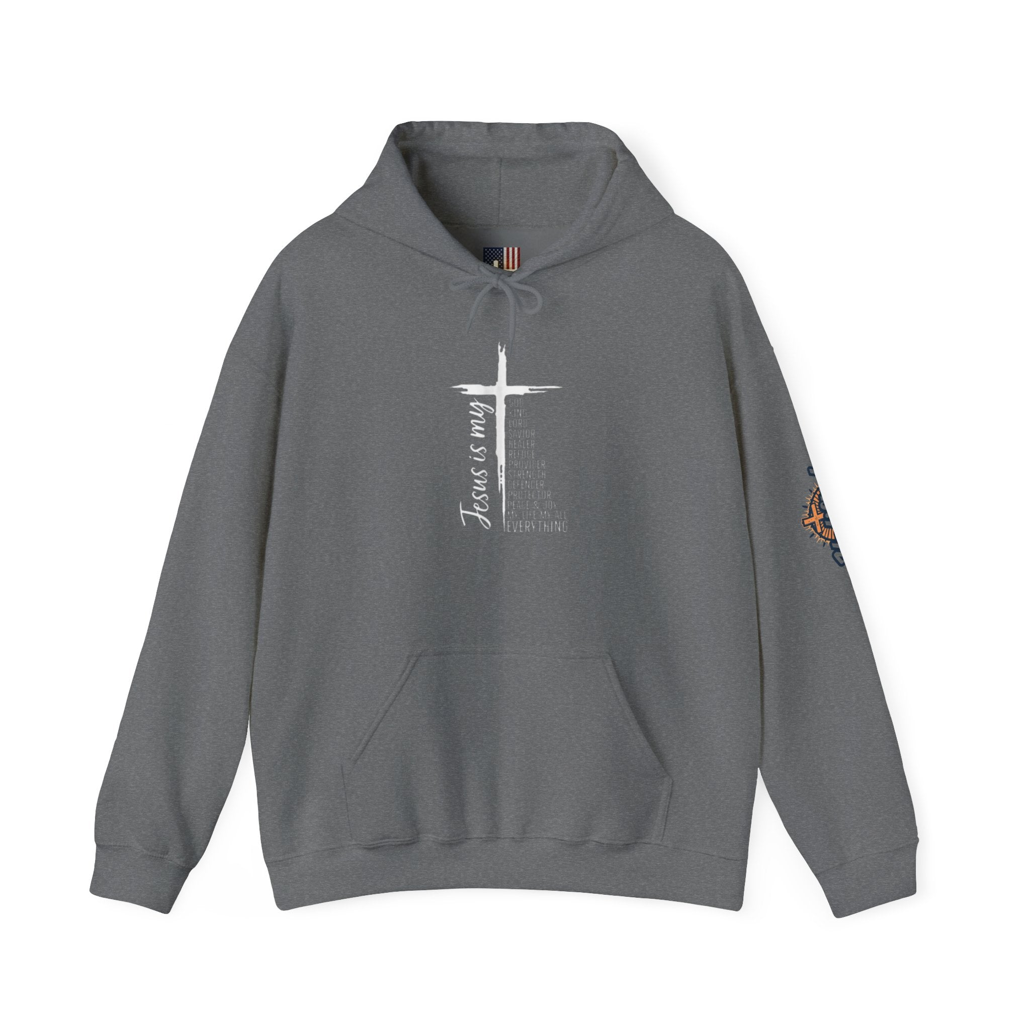 Jesus Is My Everything Hoodie – Cross List God King Lord Savior Christian Sweatshirt for Total Surrender Faith Printify