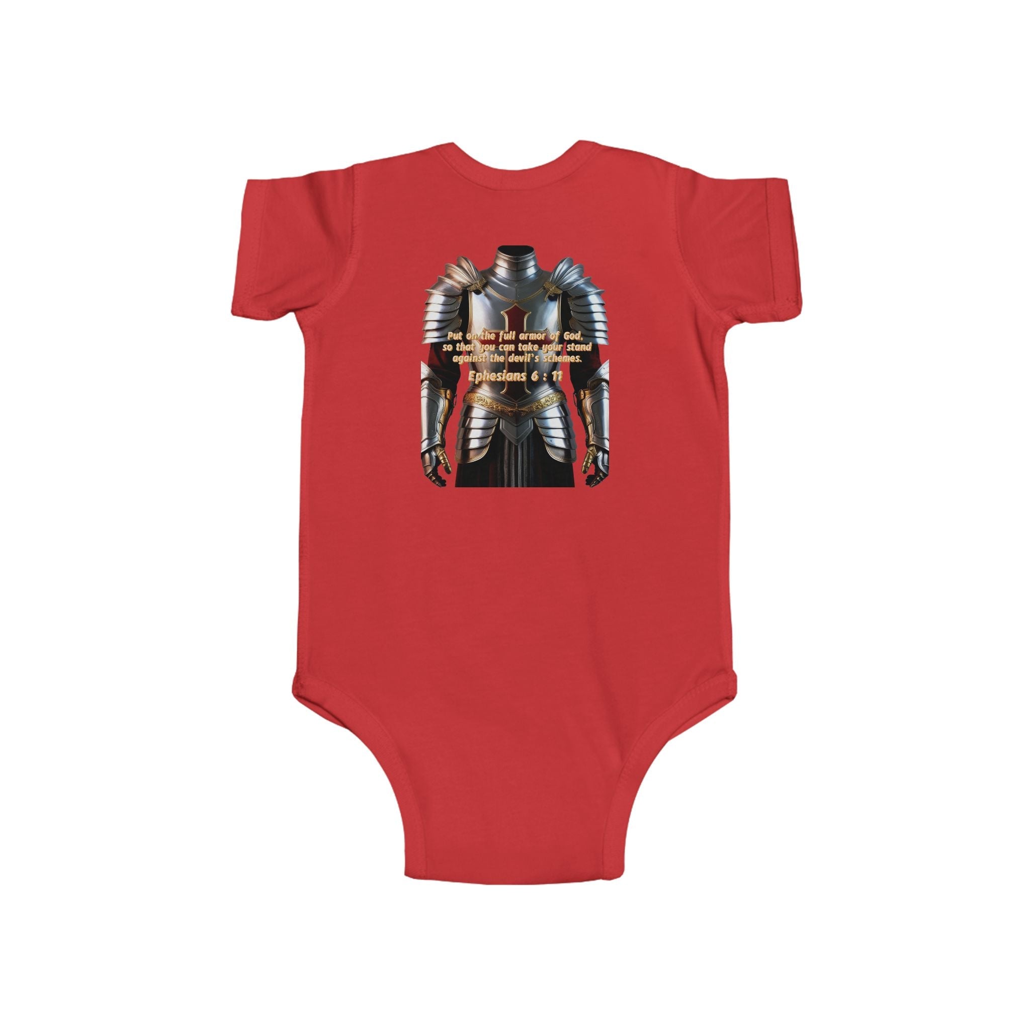 Religious Graphic Armor Of God Design - Infant Fine Jersey Bodysuit Printify