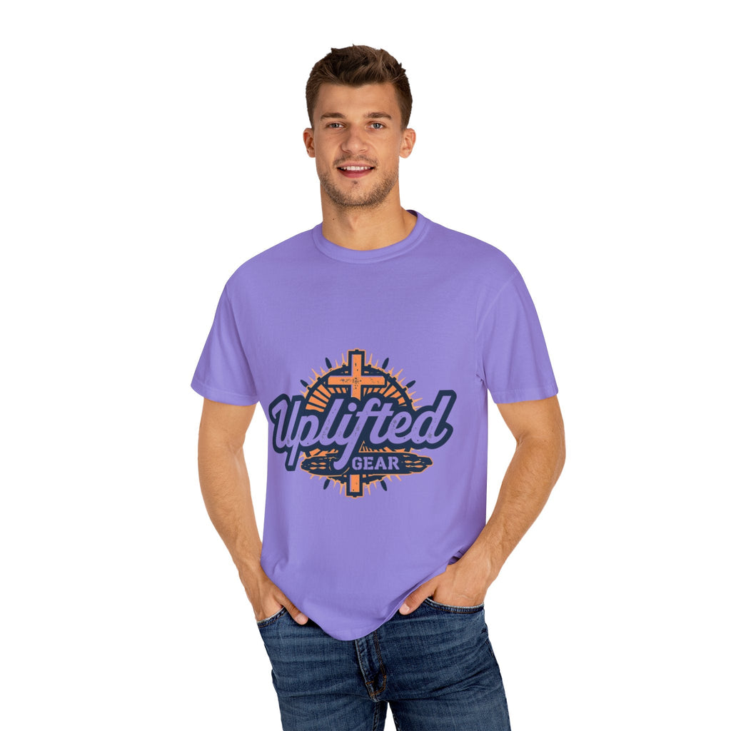 Uplifted Gear Christian T-Shirt – Bold Logo Faith Tee for Inspired Living Printify