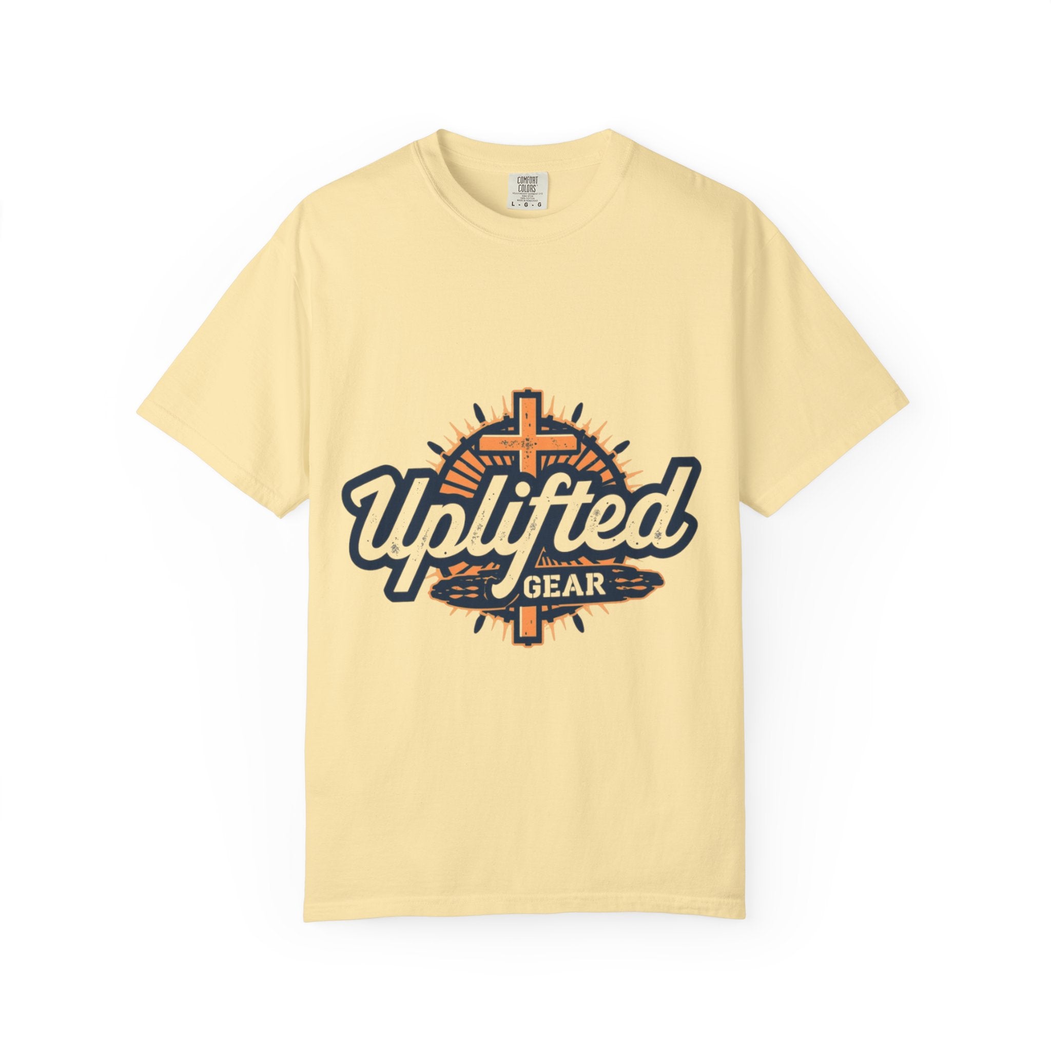 Uplifted Gear Christian T-Shirt – Bold Logo Faith Tee for Inspired Living Printify