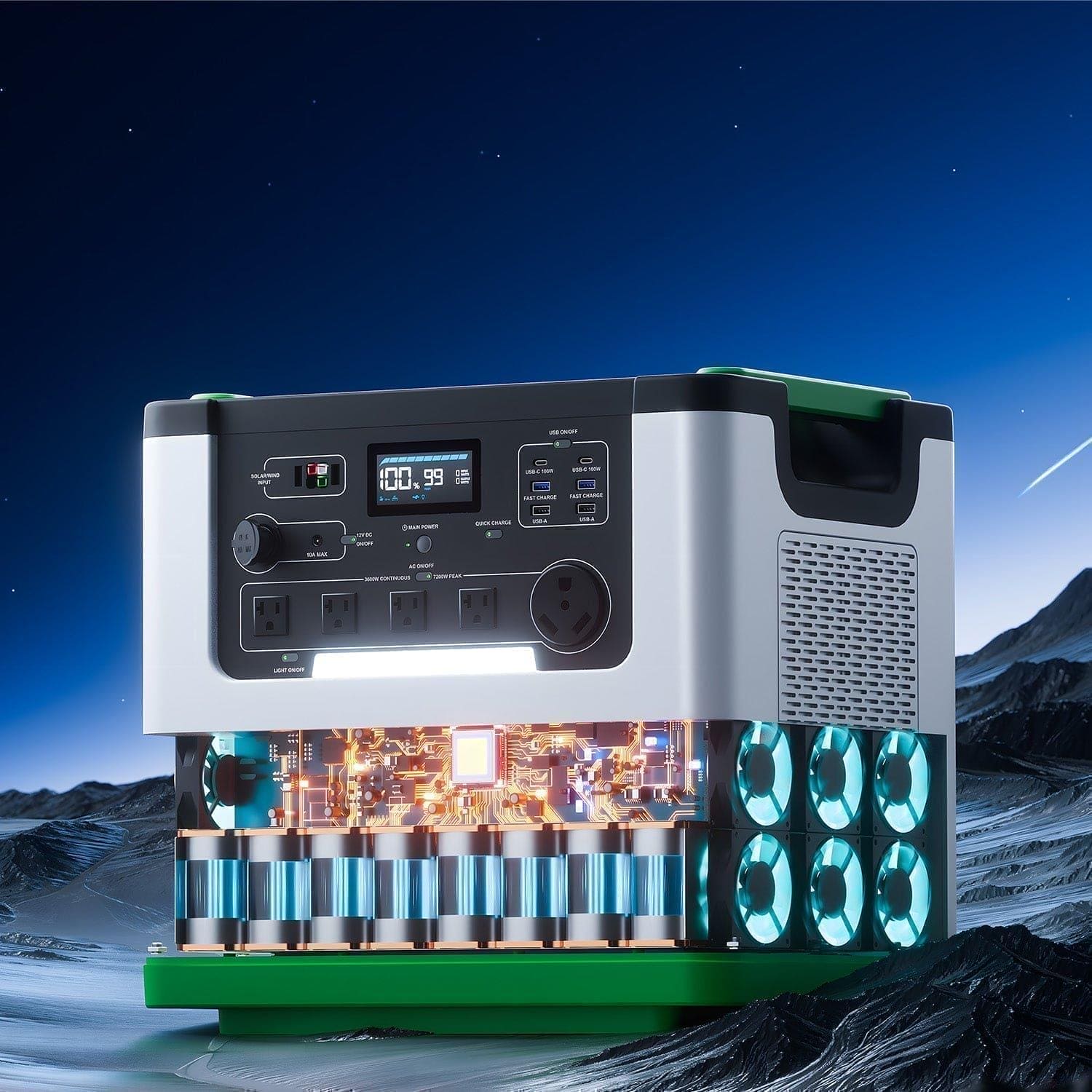 Nature's Generator Lithium 3600 Solar and Wind Generator Nature's Generator