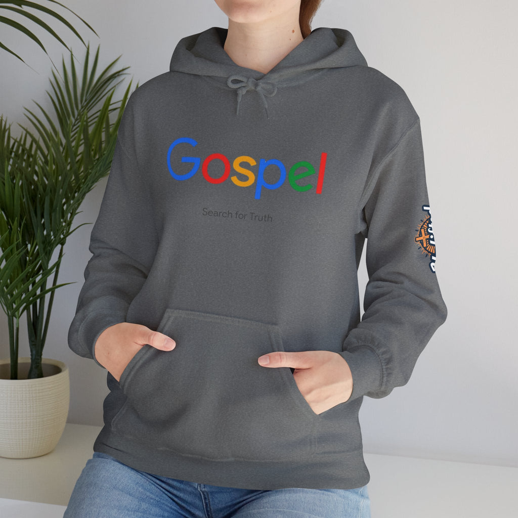 Gospel Hoodie — "Search for Truth" Christian Faith Pullover Printify