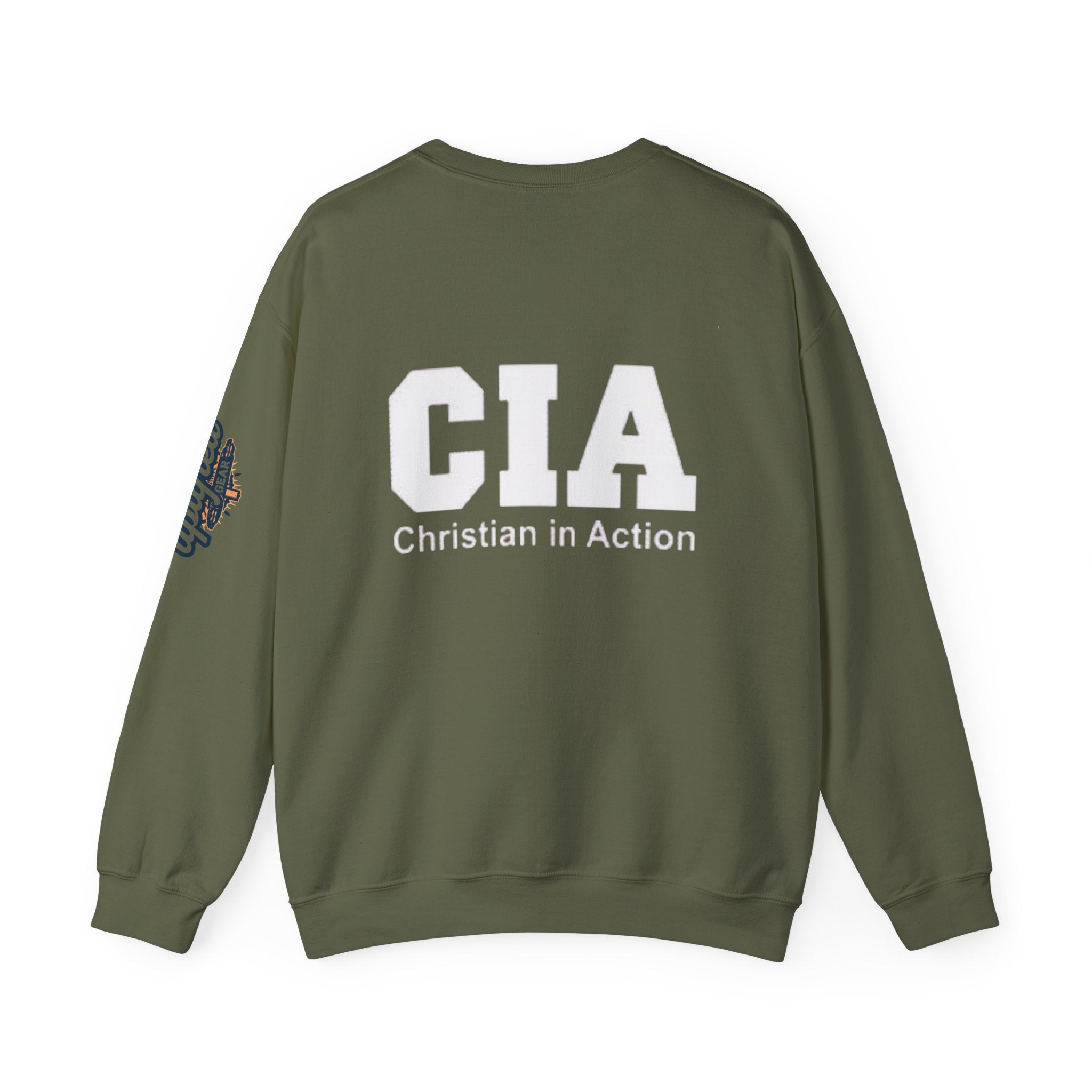 CIA Christian in Action Sweatshirt - Funny Faith Parody Sweatshirt - Mission Ready Apparel Printify