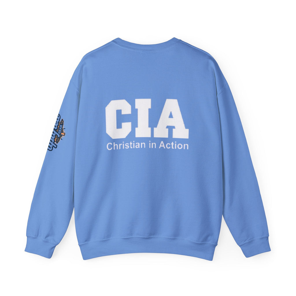 CIA Christian in Action Sweatshirt - Funny Faith Parody Sweatshirt - Mission Ready Apparel Printify