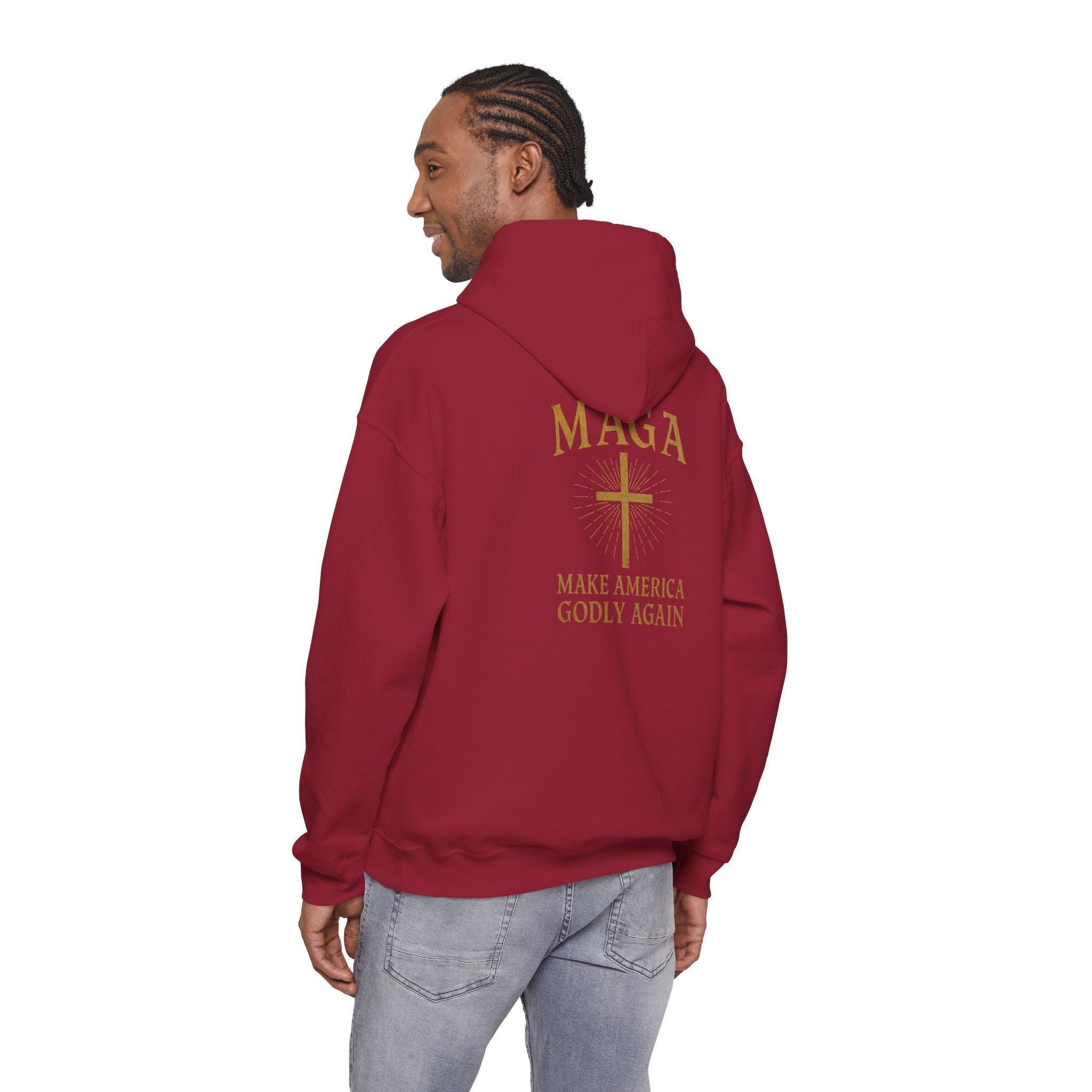 Make America Godly Again Hoodie – MAGA Christian Patriotic Sweatshirt for Biblical Values & Freedom Printify