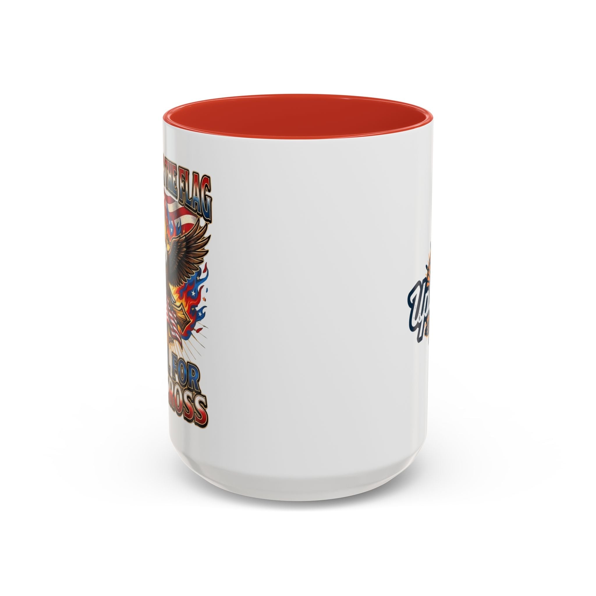 Patriotic Eagle Coffee Mug — "Stand for the Flag, Kneel for the Cross" (11/15oz) Printify