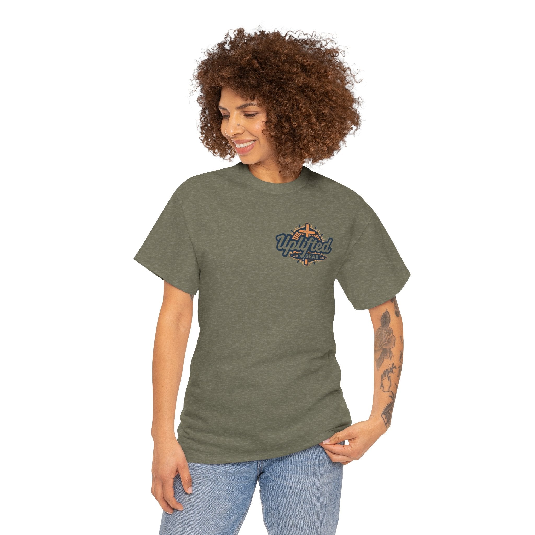 Religious Graphic Armor Of God Design - Unisex Heavy Cotton Tee Printify