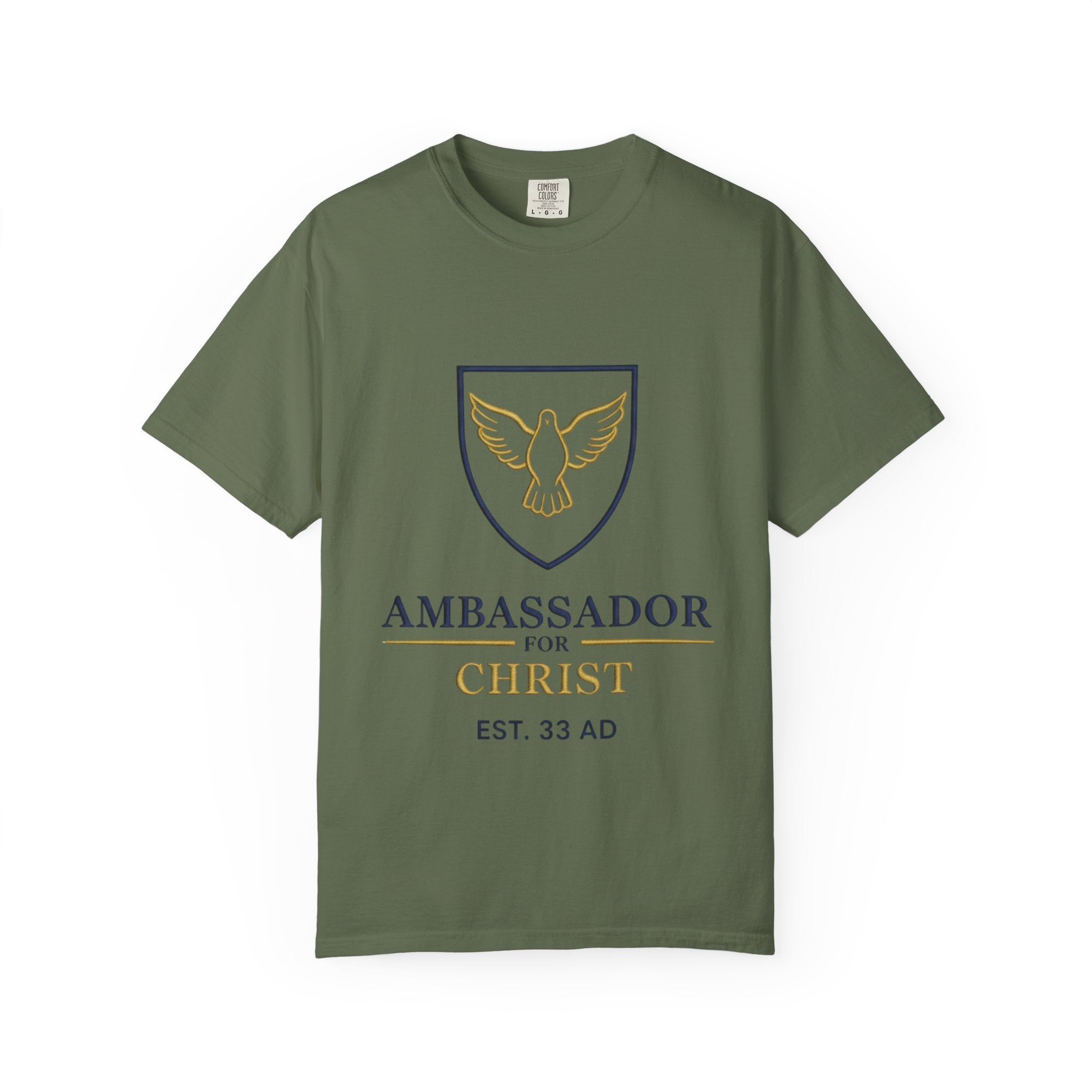 Ambassador for Christ T-Shirt – Established 33 AD Christian Tee for Bold Faith Printify