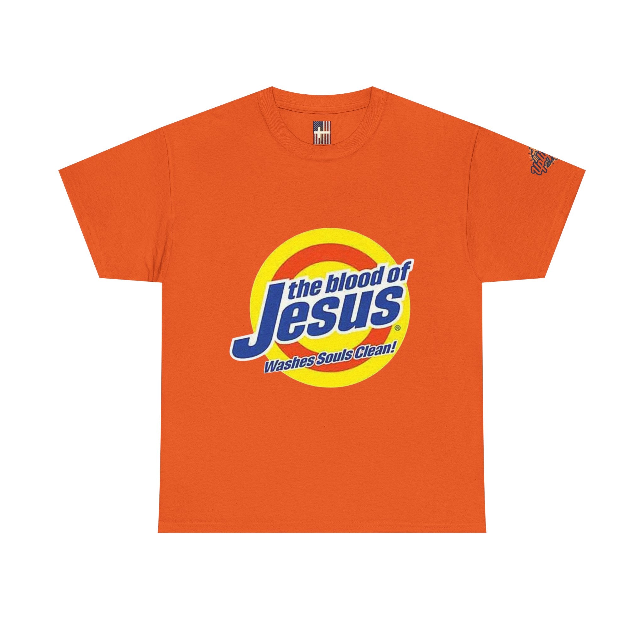 Blood of Jesus Washes Souls Clean T-shirt - Funny Tide Parody - Christian Faith T-shirt Printify