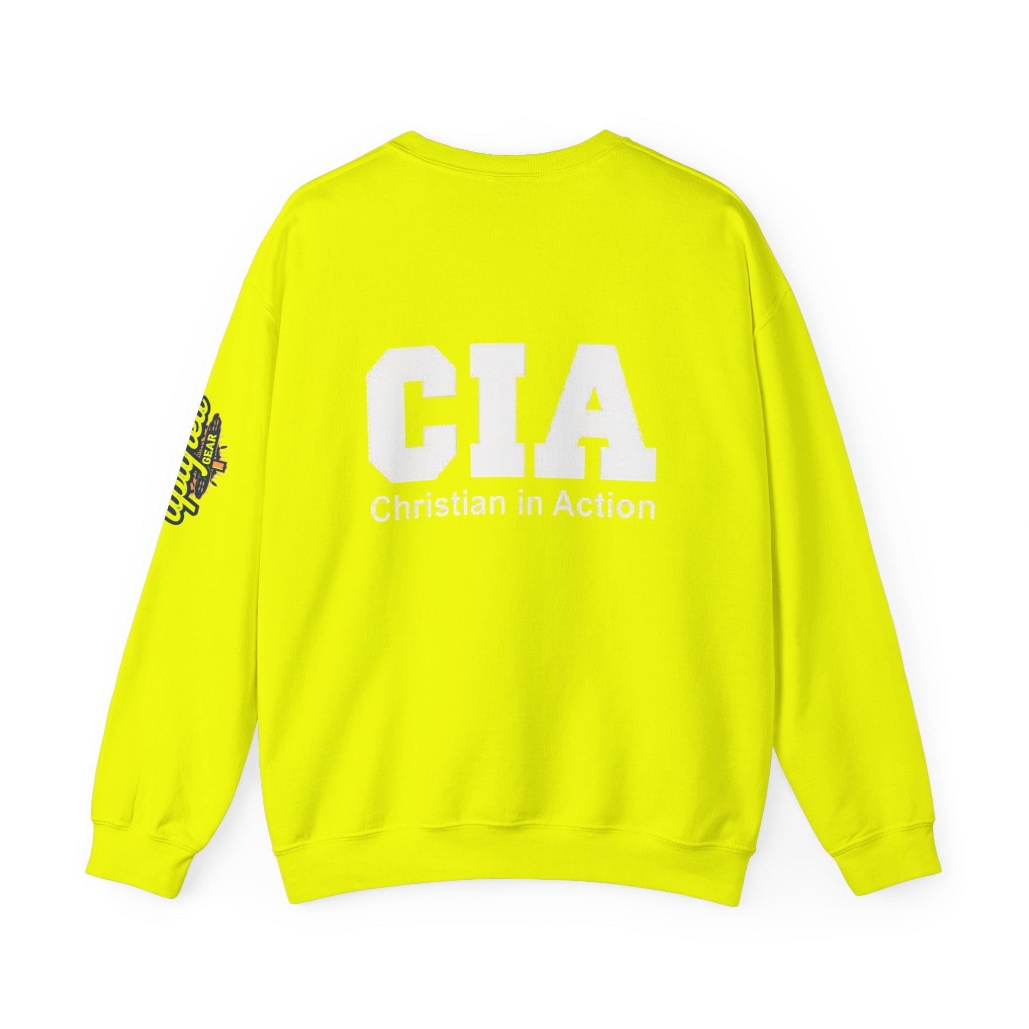 CIA Christian in Action Sweatshirt - Funny Faith Parody Sweatshirt - Mission Ready Apparel Printify