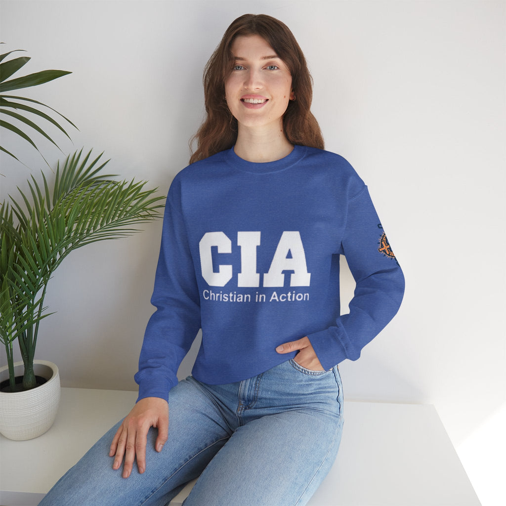 CIA Christian in Action Sweatshirt - Funny Faith Parody Sweatshirt - Mission Ready Apparel Printify