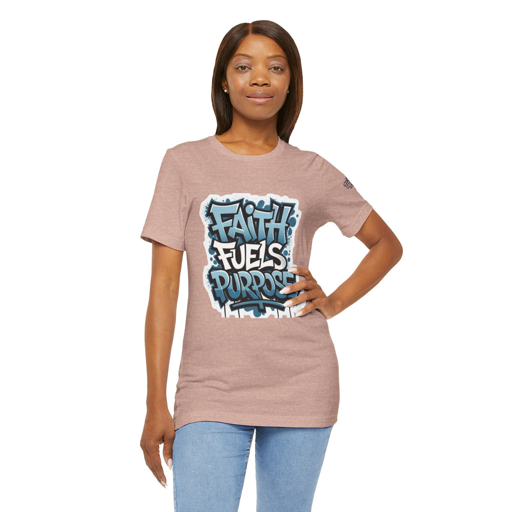 Faith Fuels Purpose T-shirt – Inspirational Christian T-shirt for Divine Drive & Unstoppable Belief Printify