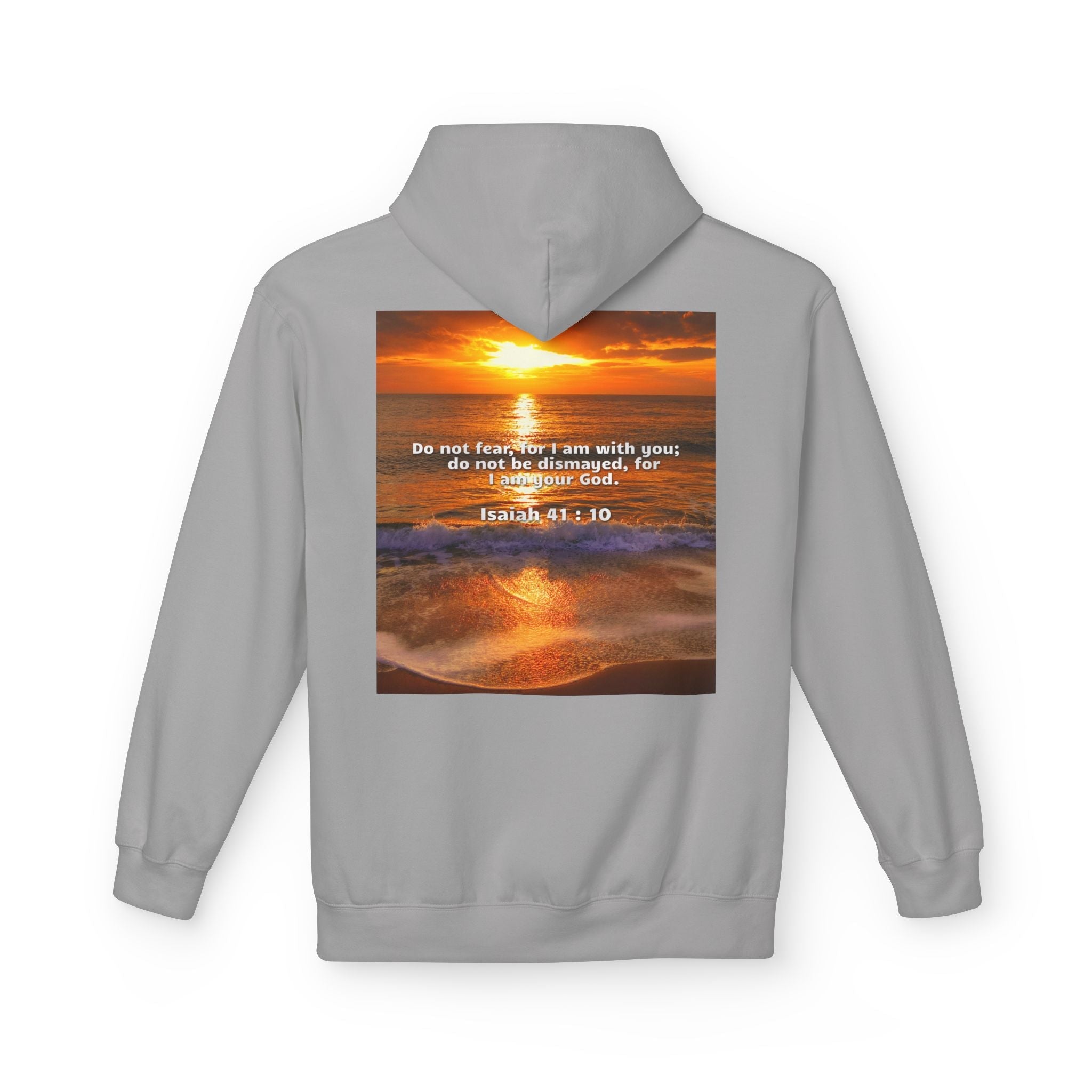 Hoodie - Isaiah 41:10 Bible Verse Religious Design Printify