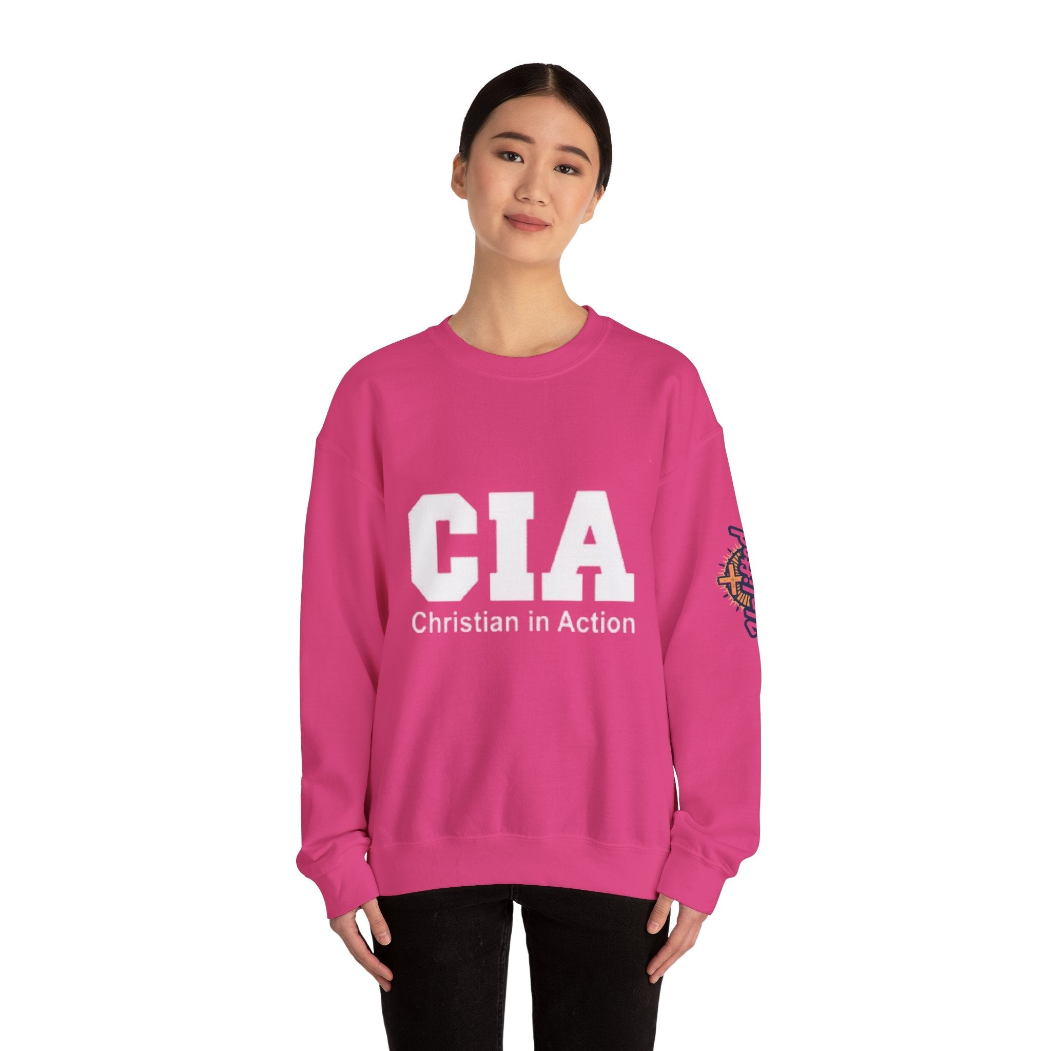 CIA Christian in Action Sweatshirt - Funny Faith Parody Sweatshirt - Mission Ready Apparel Printify