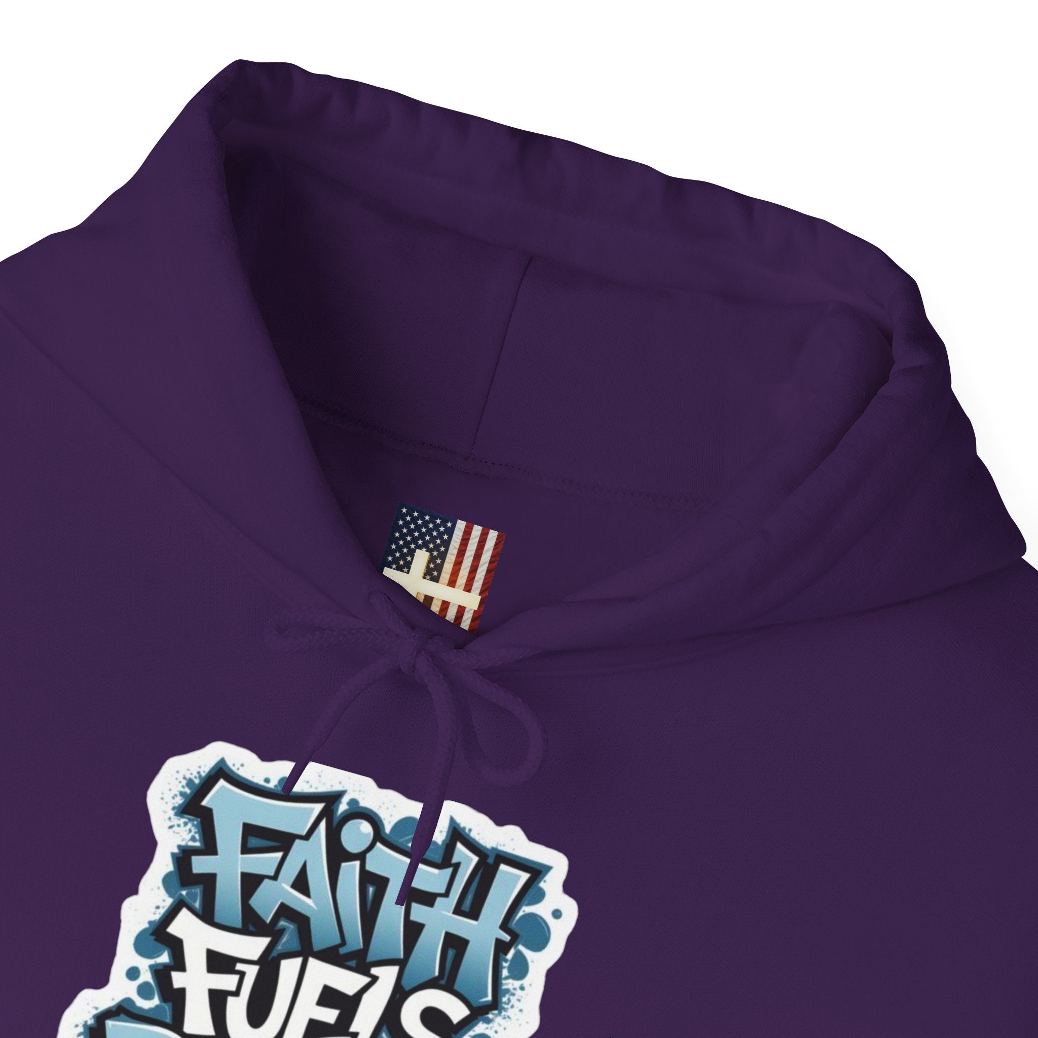 Faith Fuels Purpose Hoodie – Inspirational Christian Sweatshirt for Divine Drive & Unstoppable Belief Printify
