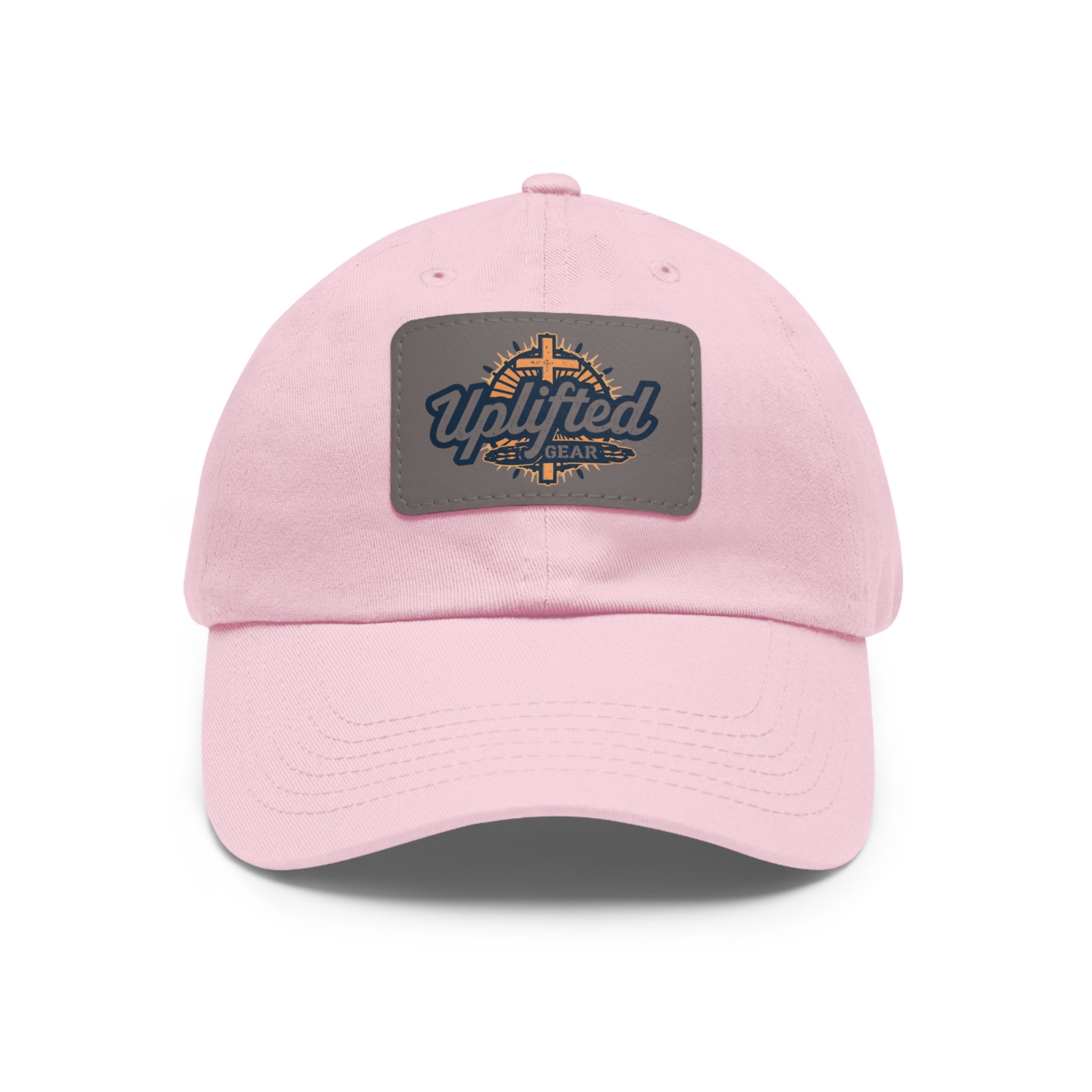Uplifted Gear Dad Hat Christian Brand Rectangle Printify