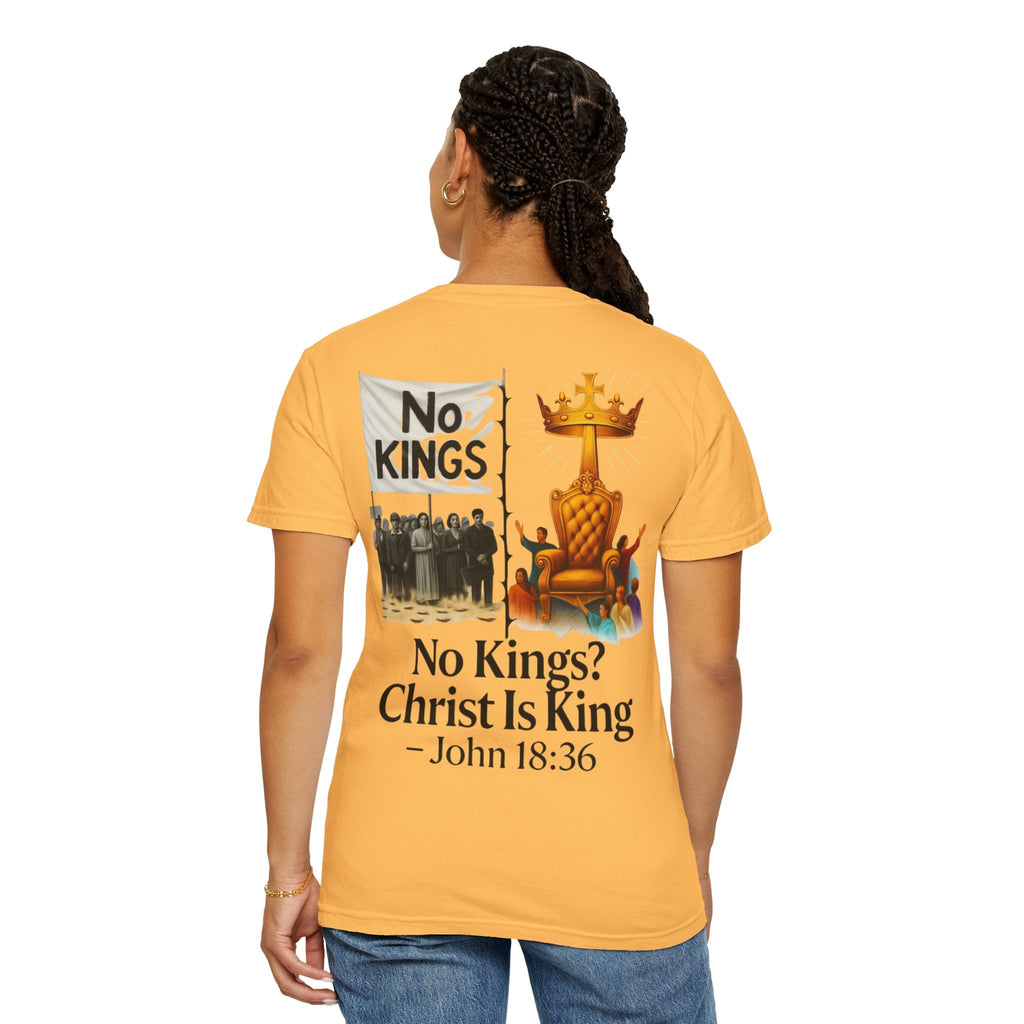 No Kings? Christ is King T-Shirt – Bold Christian Faith Tee for Devoted Believers Printify