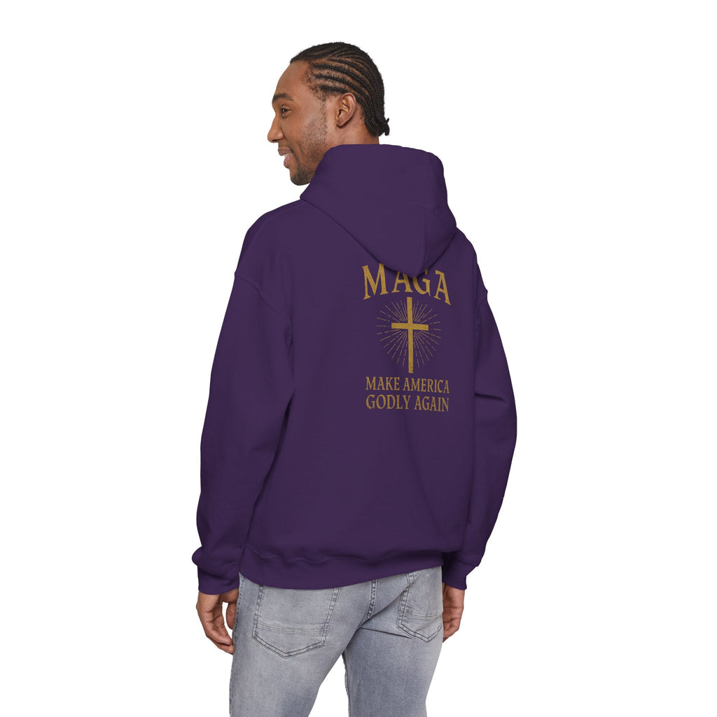 Make America Godly Again Hoodie – MAGA Christian Patriotic Sweatshirt for Biblical Values & Freedom Printify