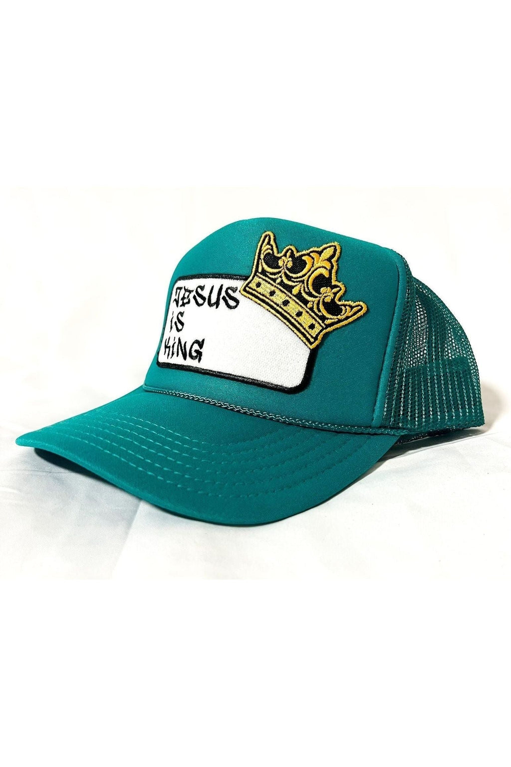 Jesus is King patch trucker hat -clearance Pretty Little Patriot