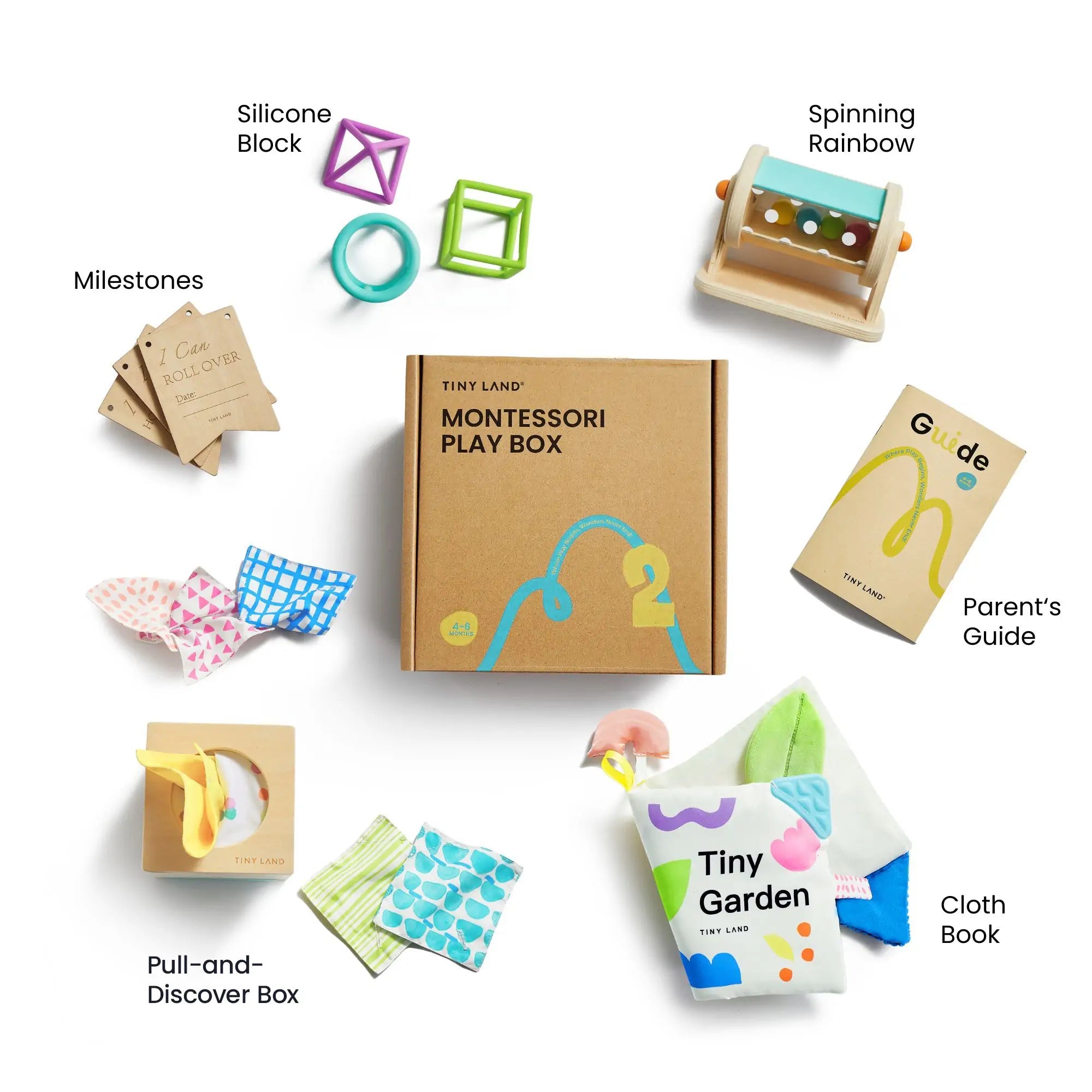 Tiny Land® Montessori Sensory Beginnings Baby Set（0–6 months） Tiny Land INC