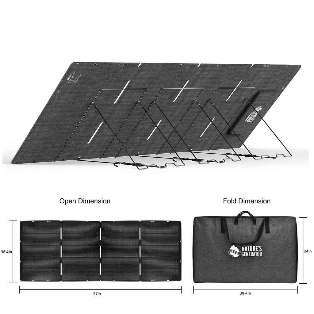 Nature's Generator Lithium 6000 with Solar Panel Nature's Generator