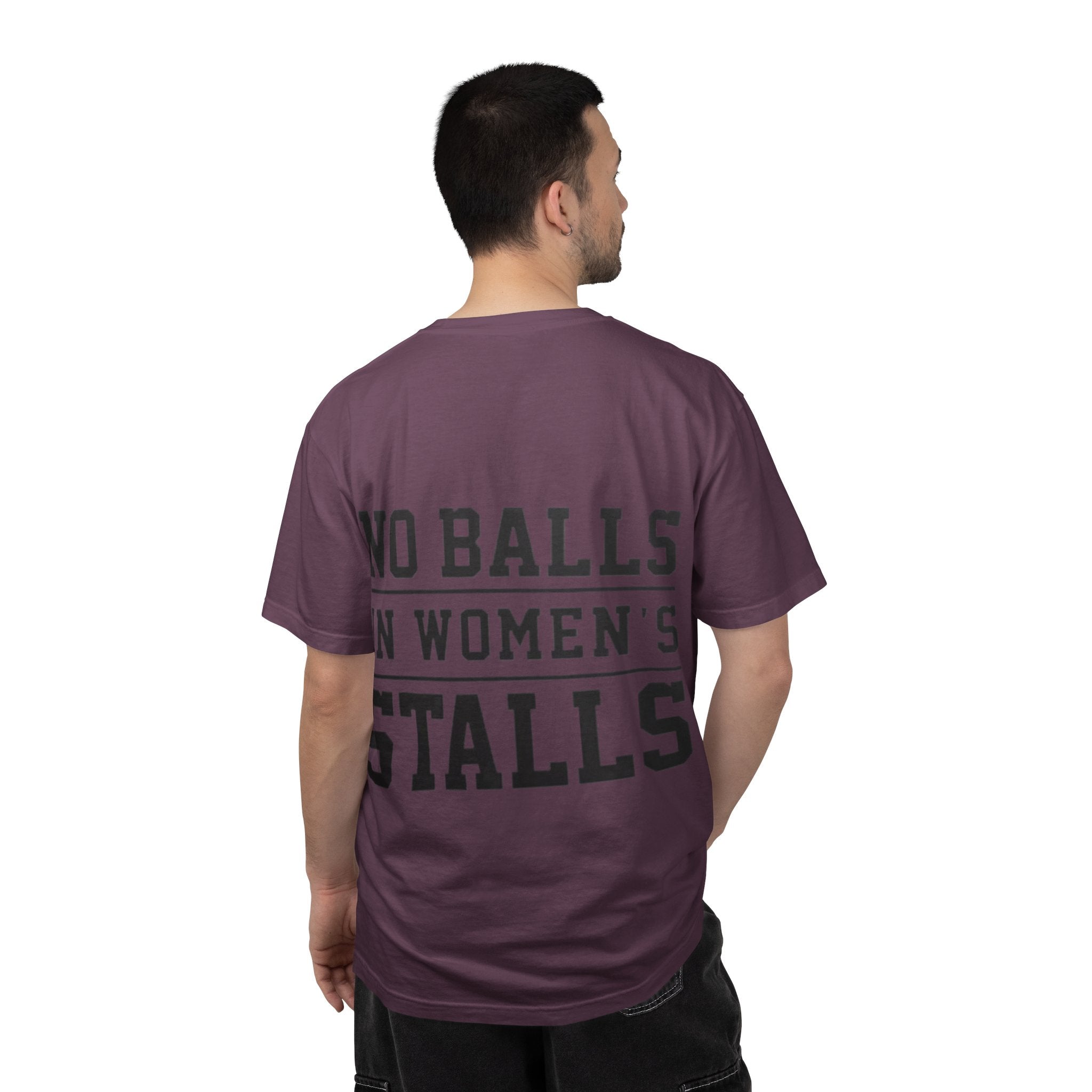 No Balls in Women’s Stalls Graphic Tee — Uplifted Sports Vibe T-Shirt Printify