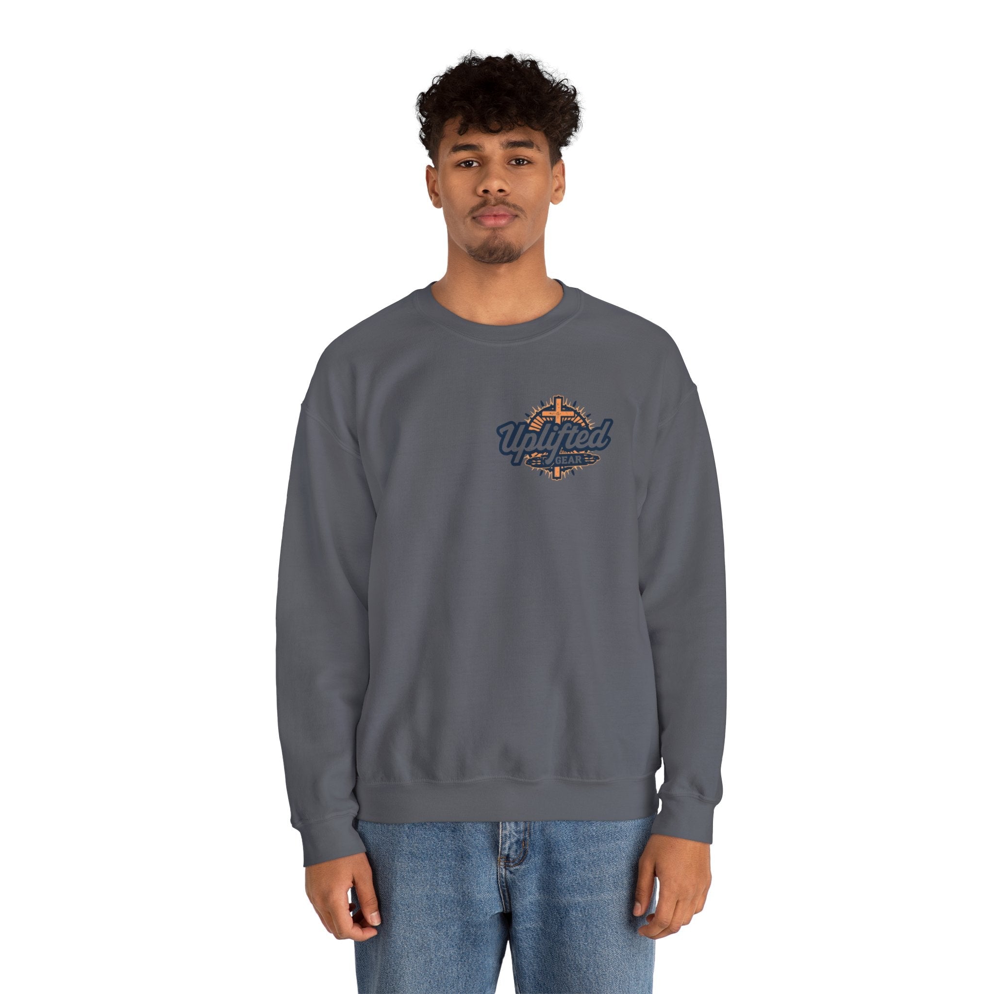 Religious Graphic Armor Of God Design - Unisex Heavy Blend™ Crewneck Sweatshirt Printify