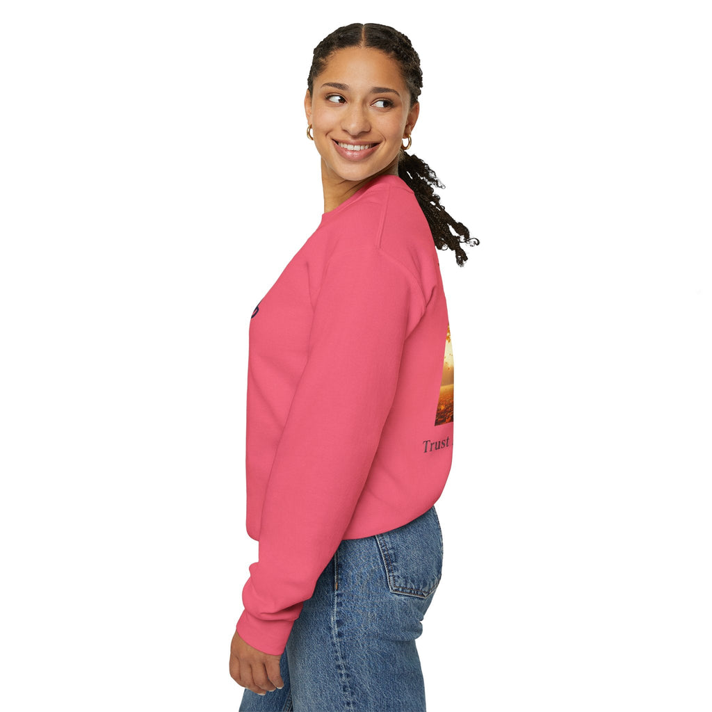 Trust in the Lord Sweatshirt – Autumn Tree Proverbs 3:5 Christian Sweatshirt for Cozy Faith Printify