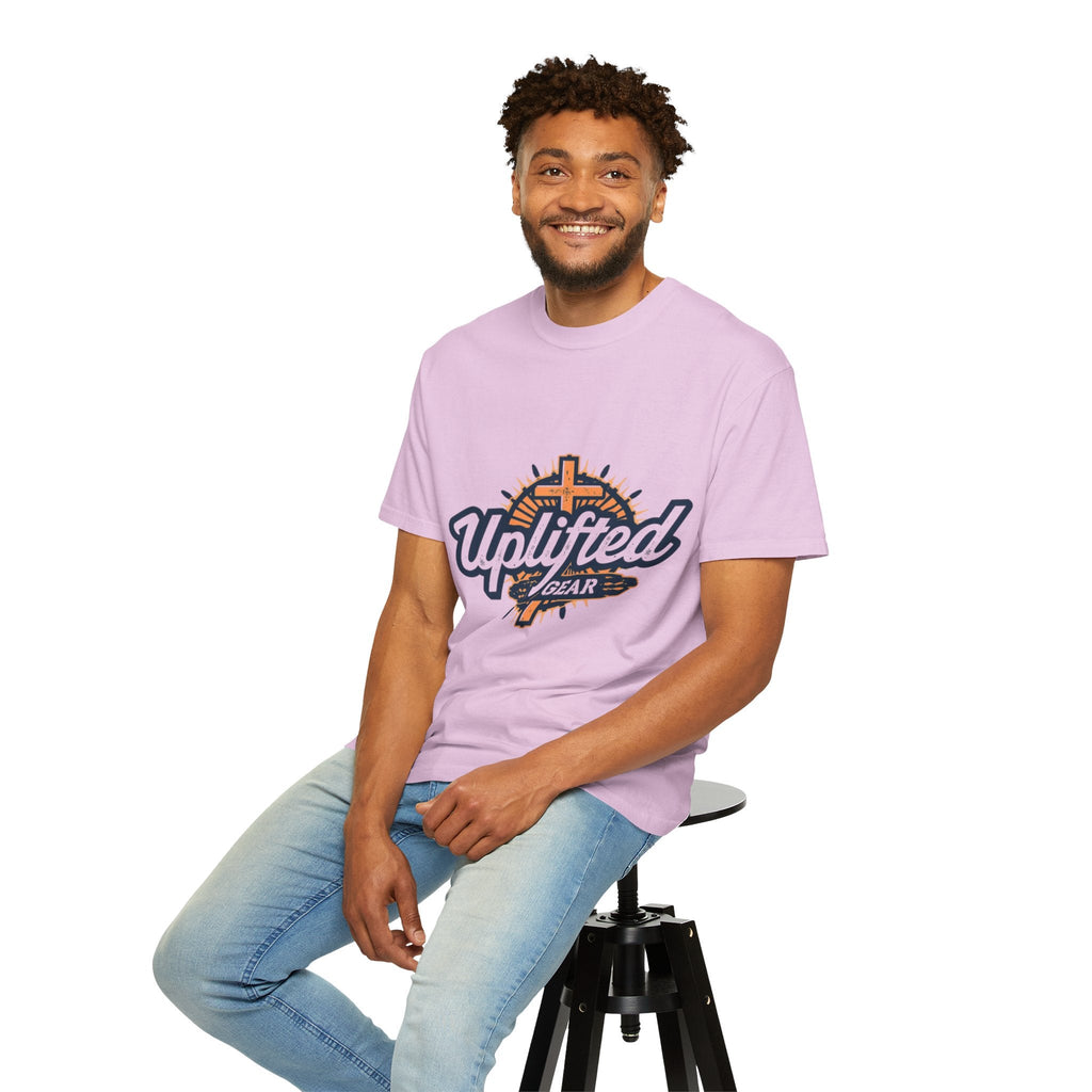 Uplifted Gear Christian T-Shirt – Bold Logo Faith Tee for Inspired Living Printify