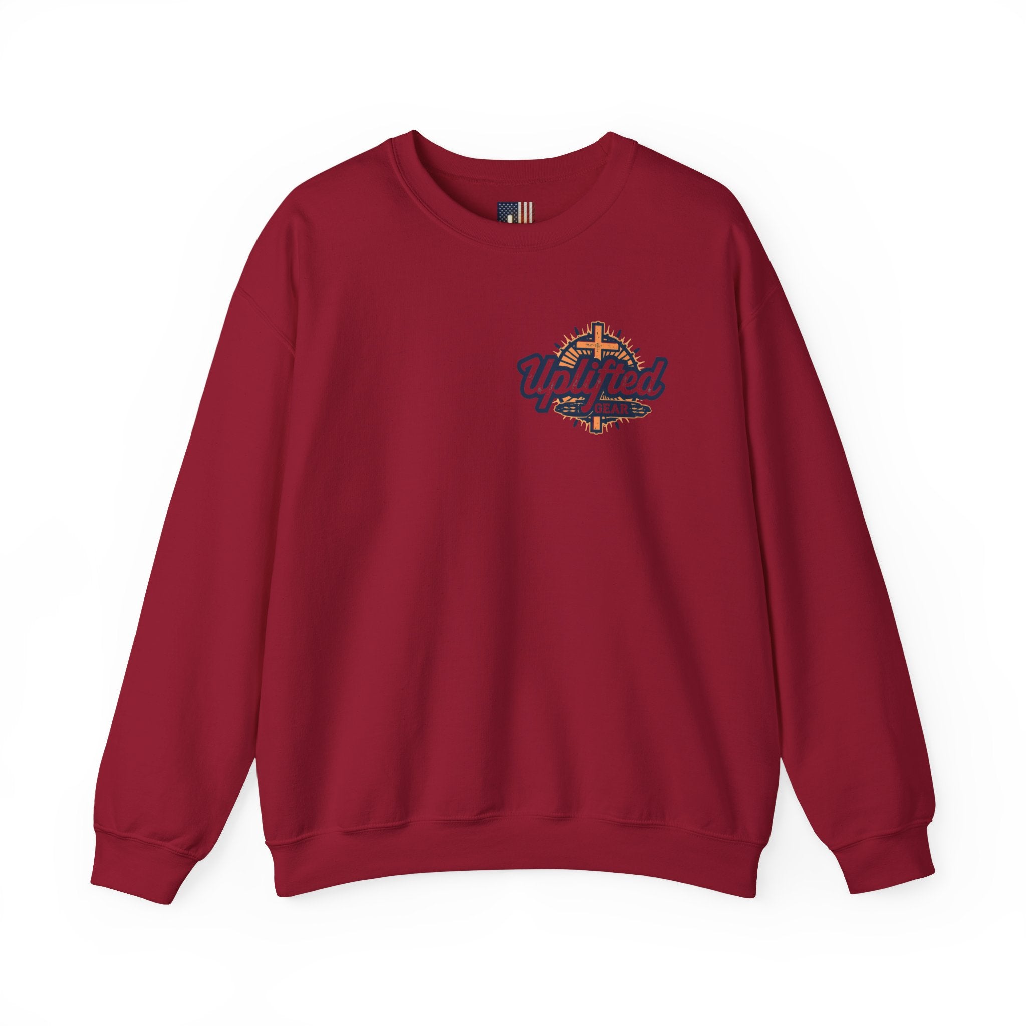 Christ is King Sweatshirt – Bold Crown & Cross Christian Hoodie for Unshakable Faith Printify