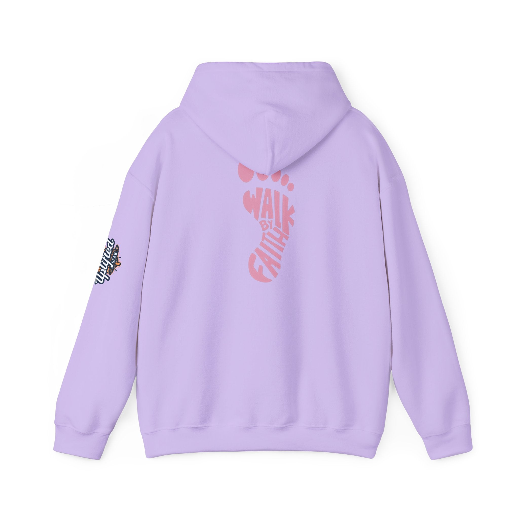 Walk By Faith Footprint Hoodie Printify