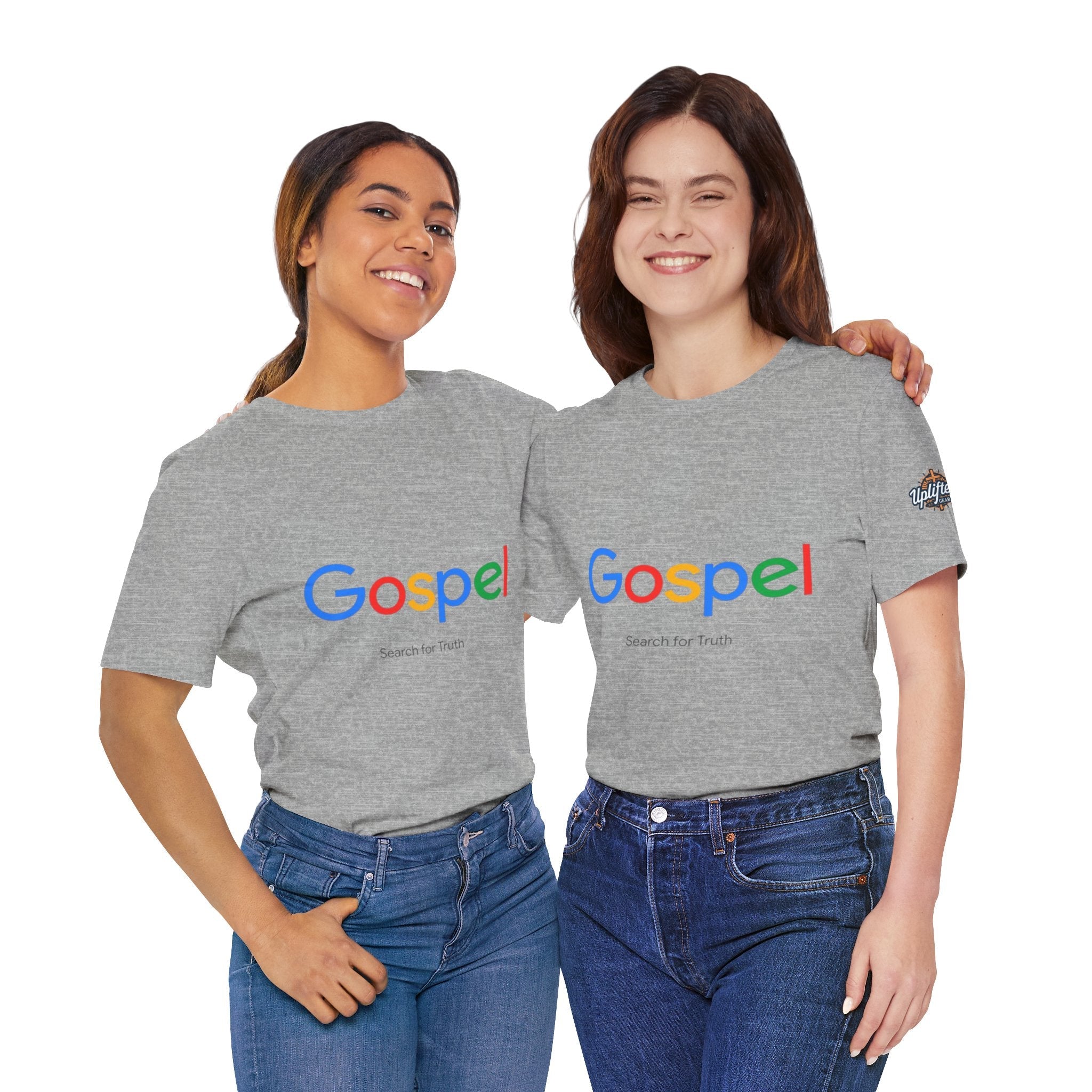 Gospel Graphic Tee — "Gospel" Colorful Logo Christian T-Shirt Printify